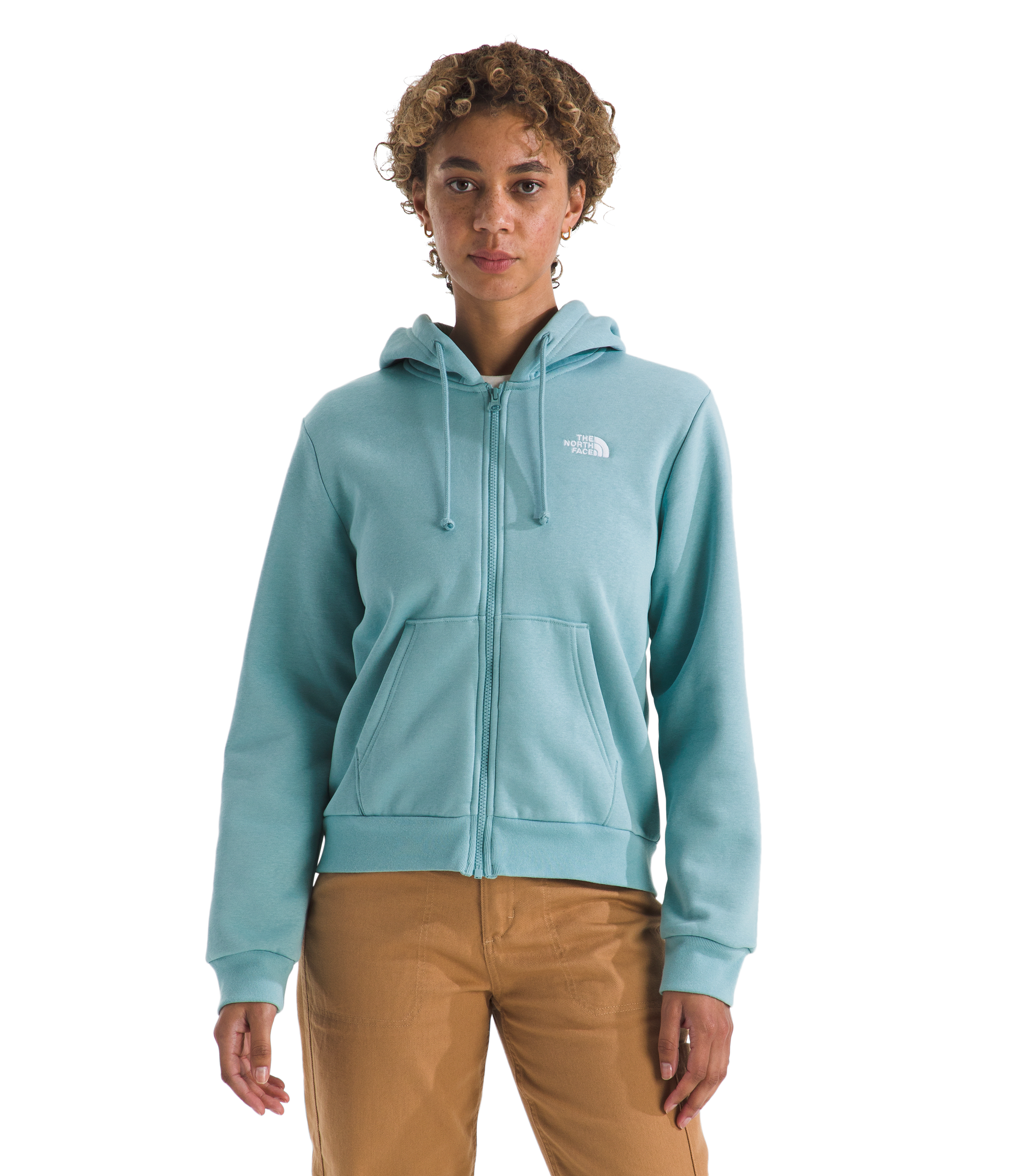 Image of The North Face Evolution Simple Dome Regular Full-Zip Hoodie - Blue Eclipse