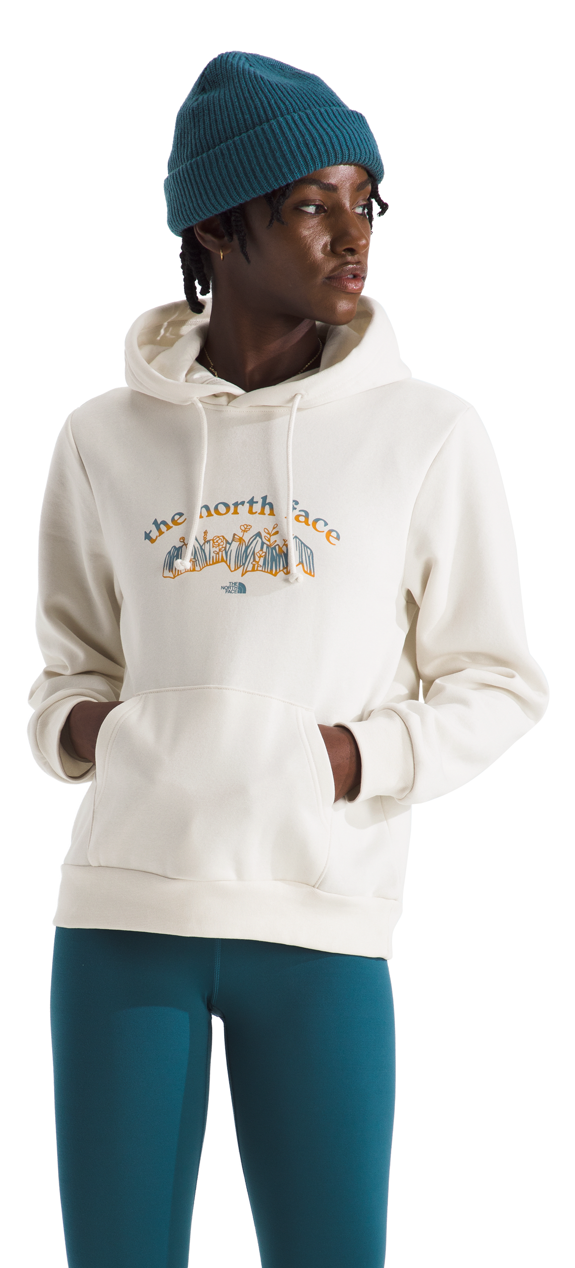 Image of The North Face Evolution Retro Growth Hoodie - White Dune