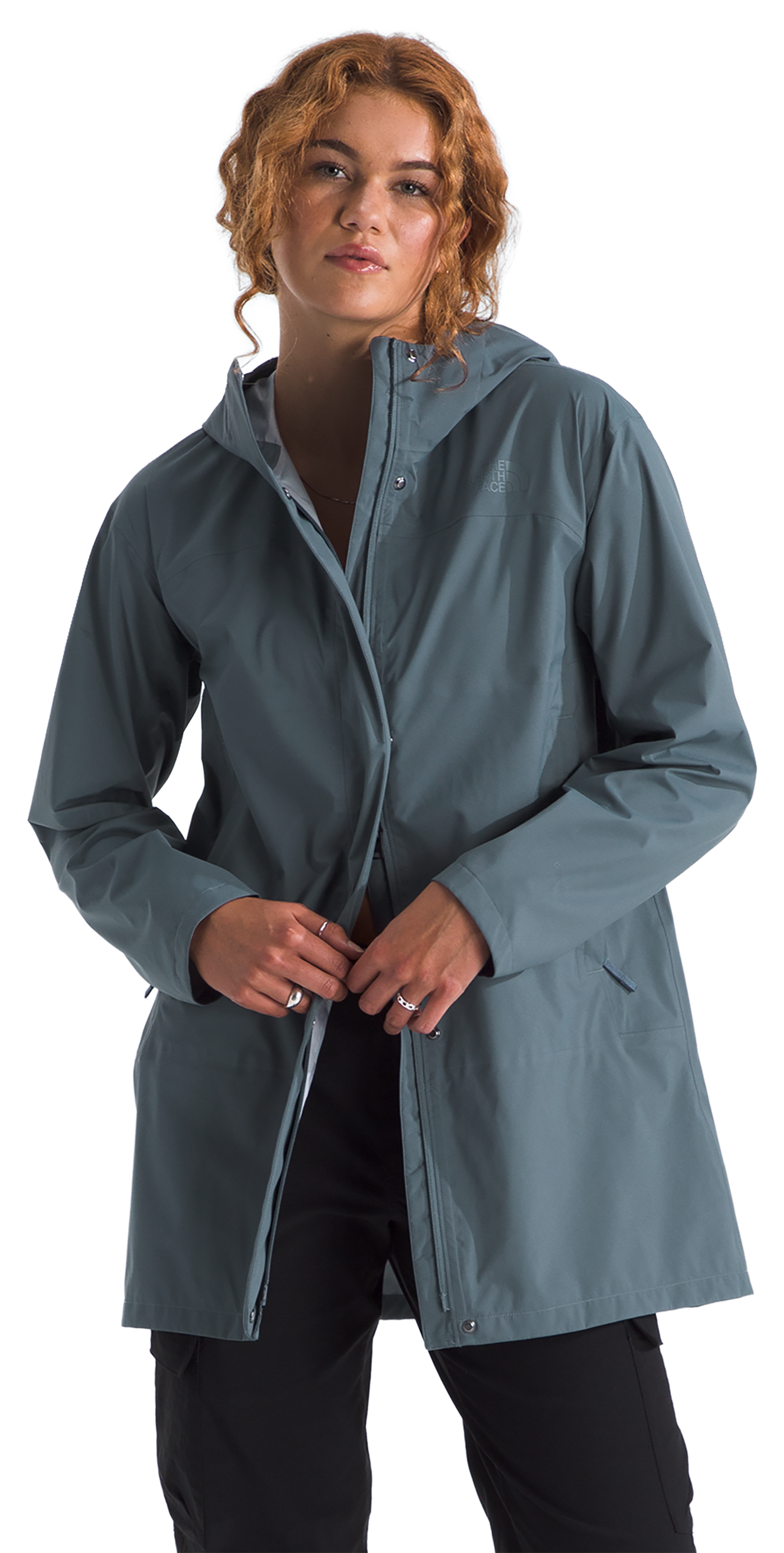 Image of The North Face Voyage Rain 3L Hooded Parka - Granite Grey