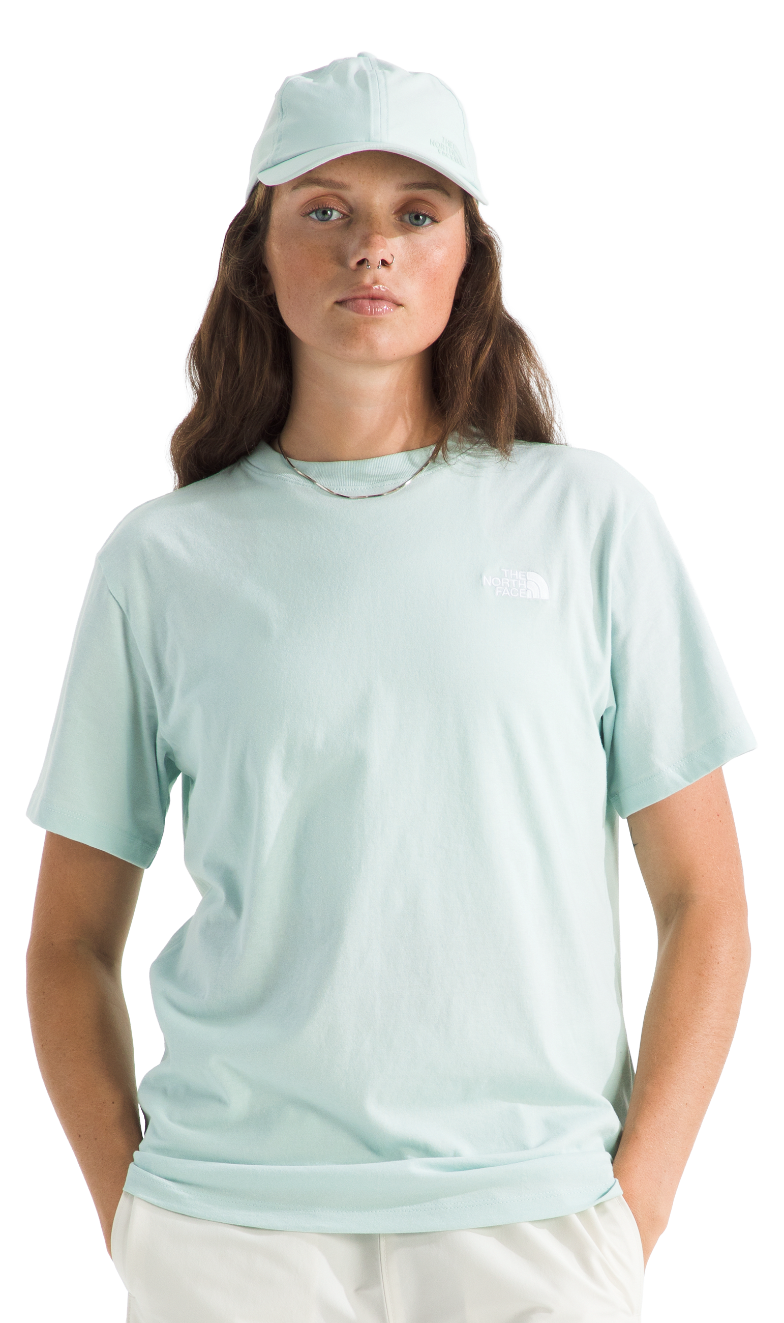 Image of The North Face Evolution Simple Dome Relaxed Short-Sleeve T-Shirt - Opal Frost