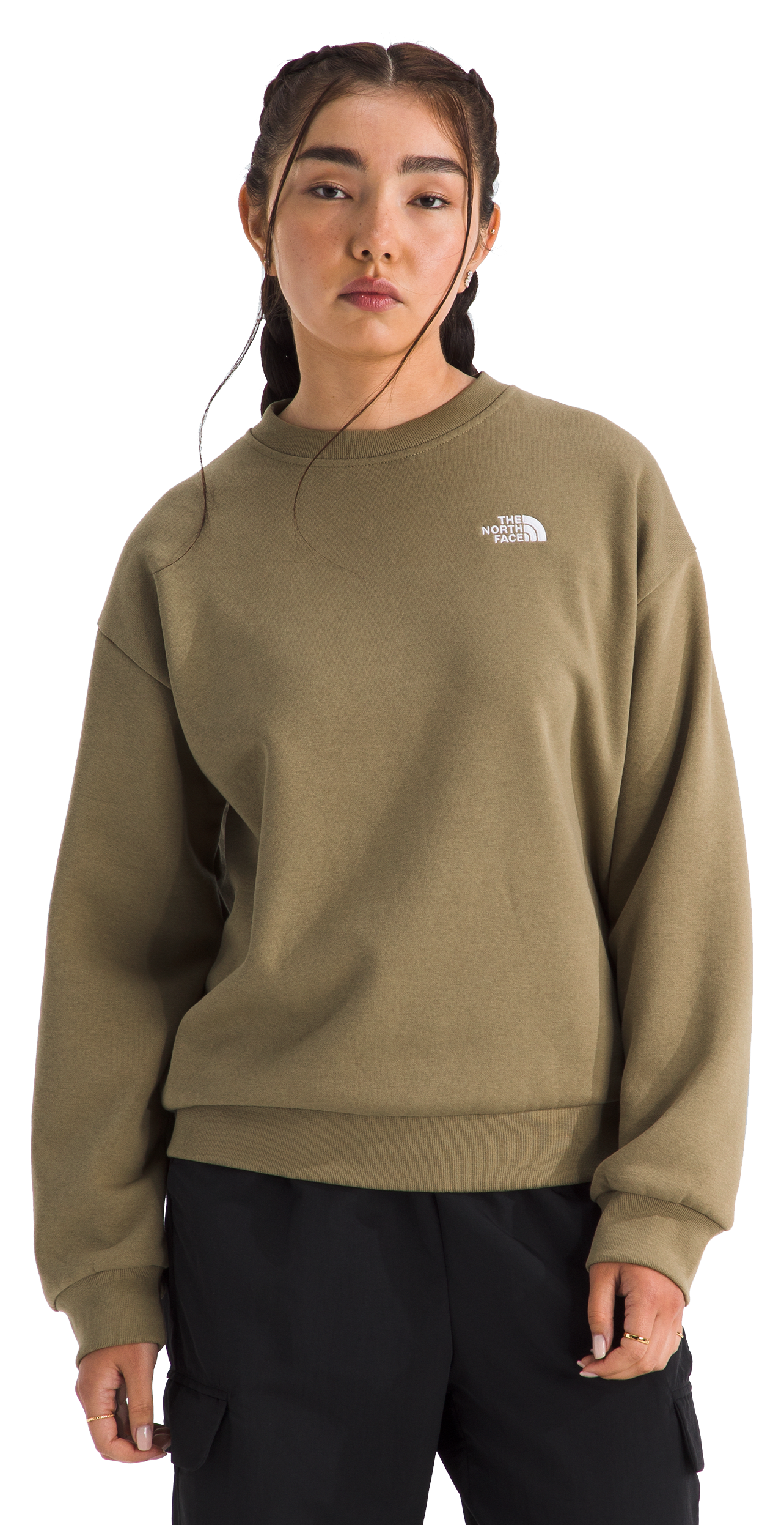 Image of The North Face Evolution Simple Dome Oversized Crew-Neck Sweatshirt - Cedar