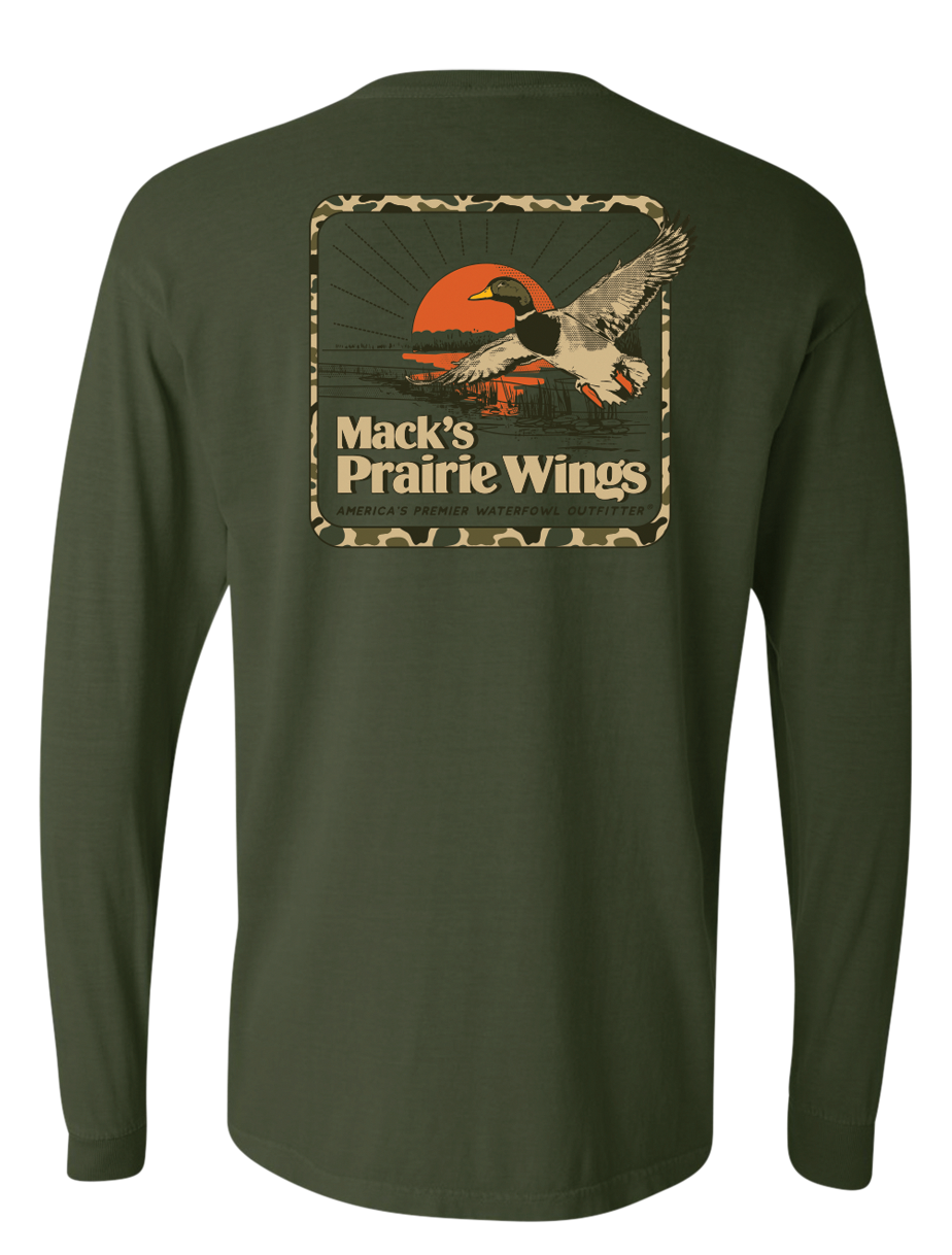 Image of Mack's Prairie Wings Camo Frame Long-Sleeve Shirt