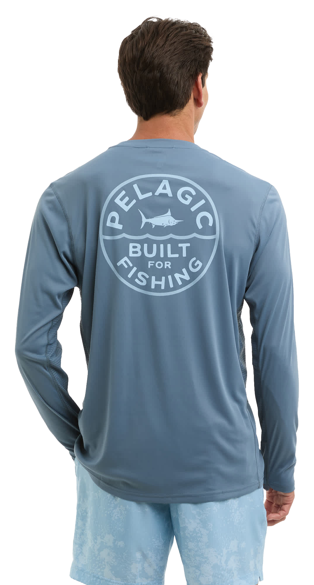 Image of Pelagic Vaportek Built Long-Sleeve Fishing Shirt - Petrol