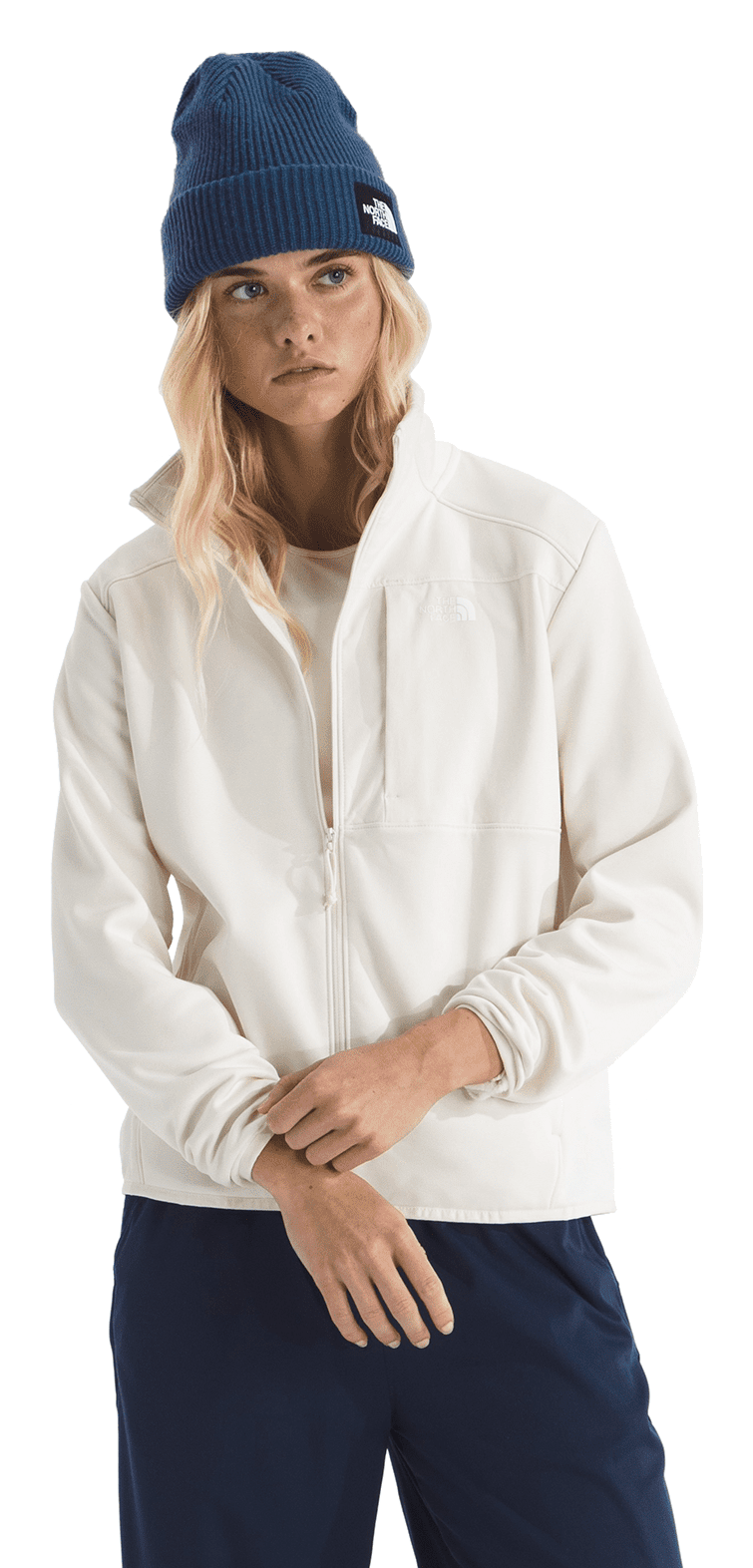 Image of The North Face TNF Performance Fleece Full-Zip Jacket - White Dune