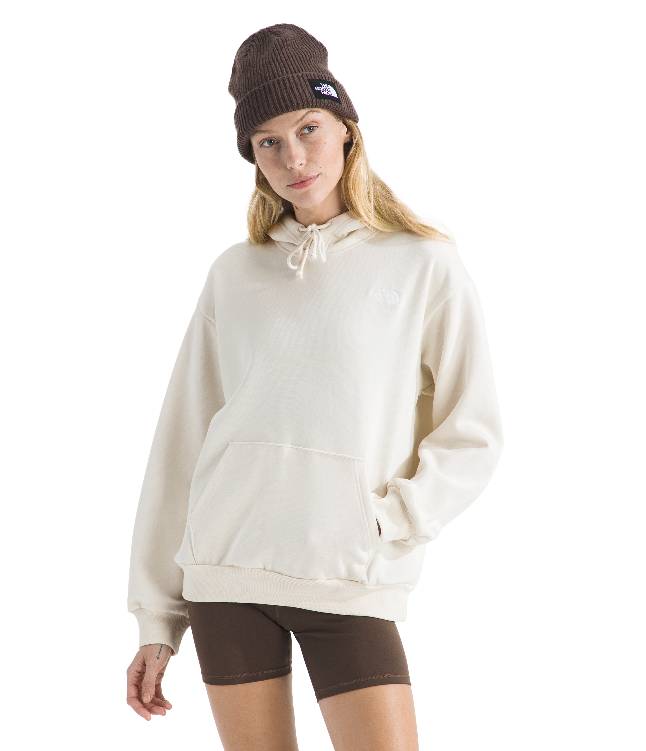 Image of The North Face Evolution Simple Dome Oversized Hoodie - White Dune