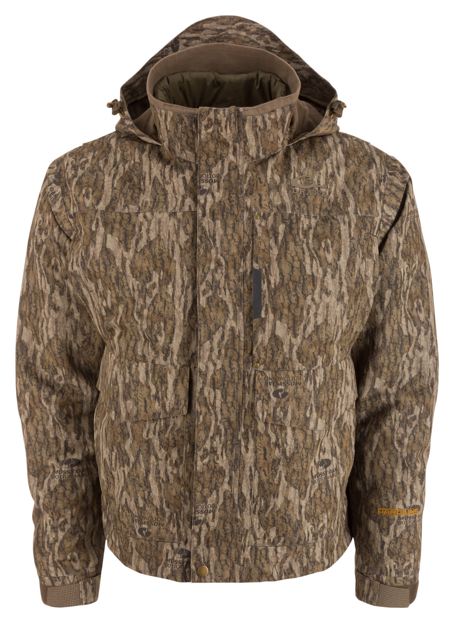 Image of Drake Waterfowl LST Hardline 3-in-1 Jacket for Men - Mossy Oak Bottomland