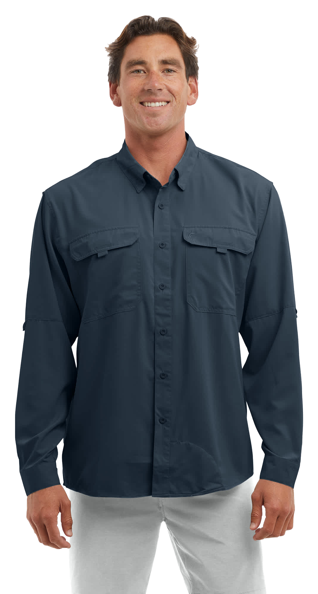Image of Pelagic Keys Fishing Long-Sleeve Shirt - Dark Navy