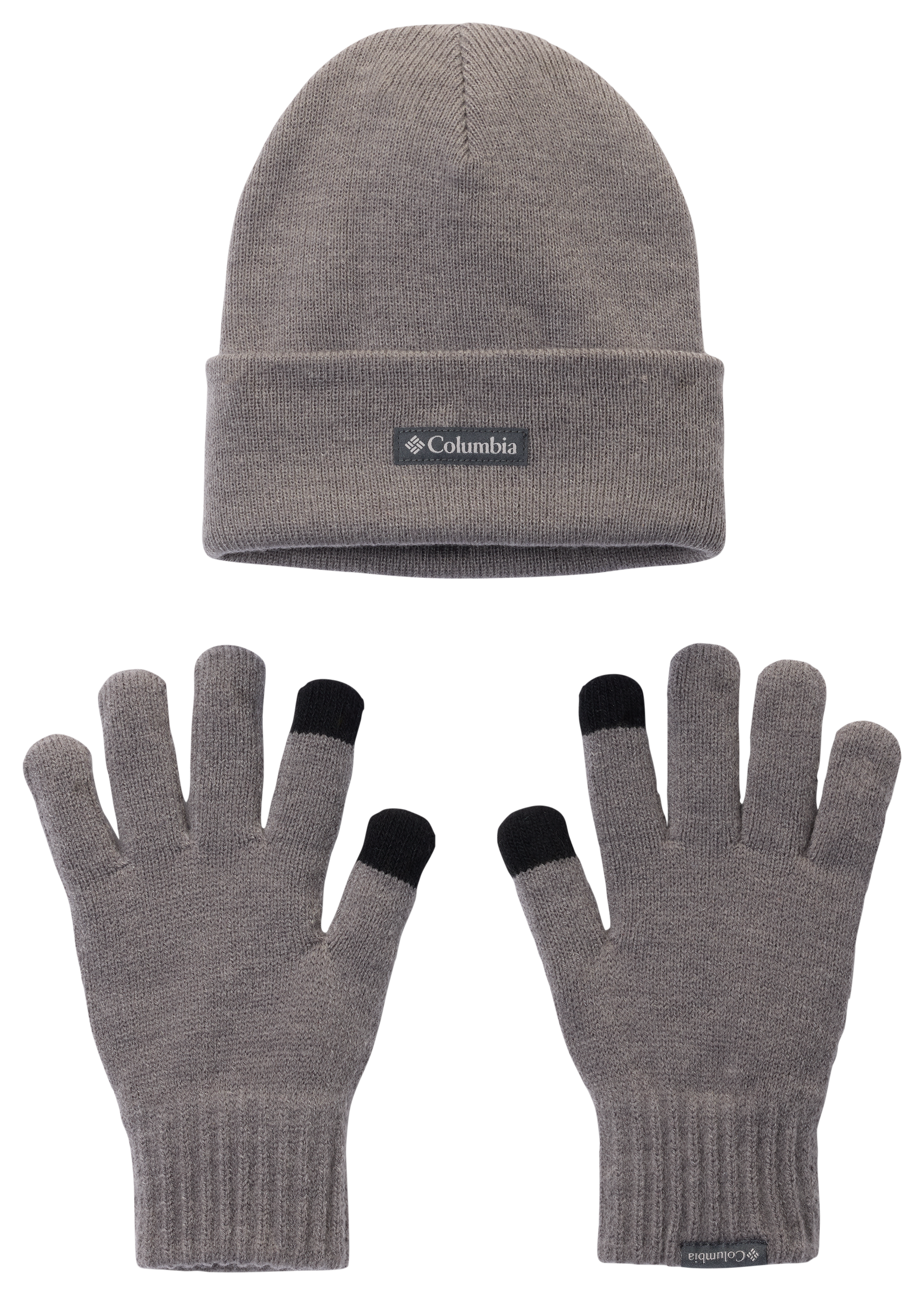 Image of Columbia CSC Beanie and Glove Set - City Grey Heather