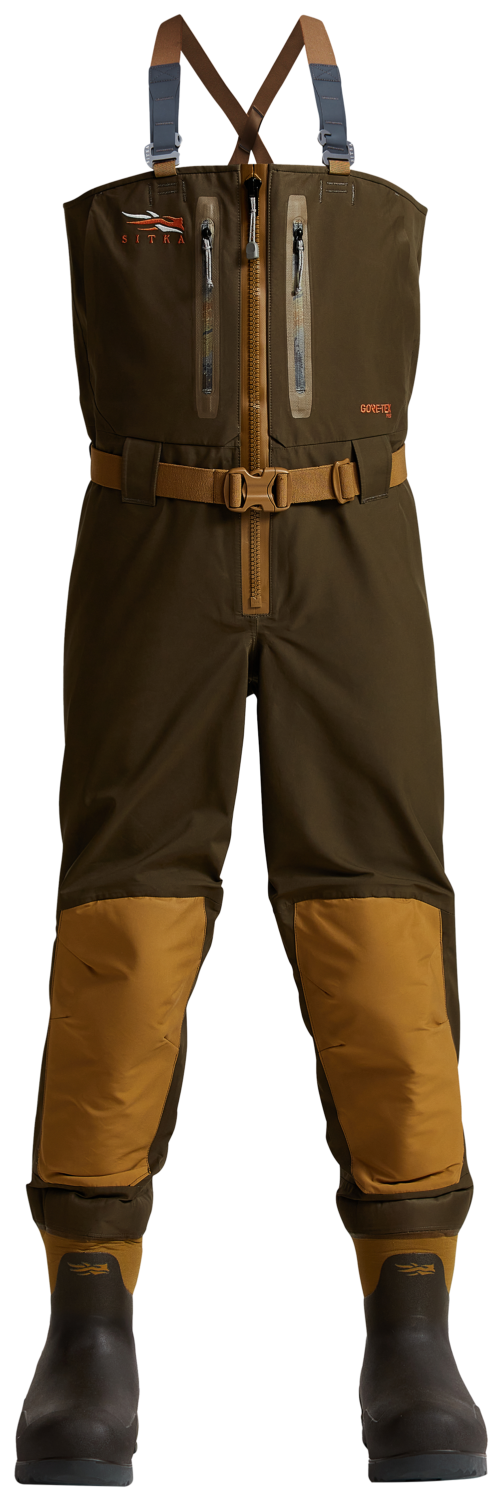 Image of SITKA Delta Zip Hunting Waders for Men - Earth