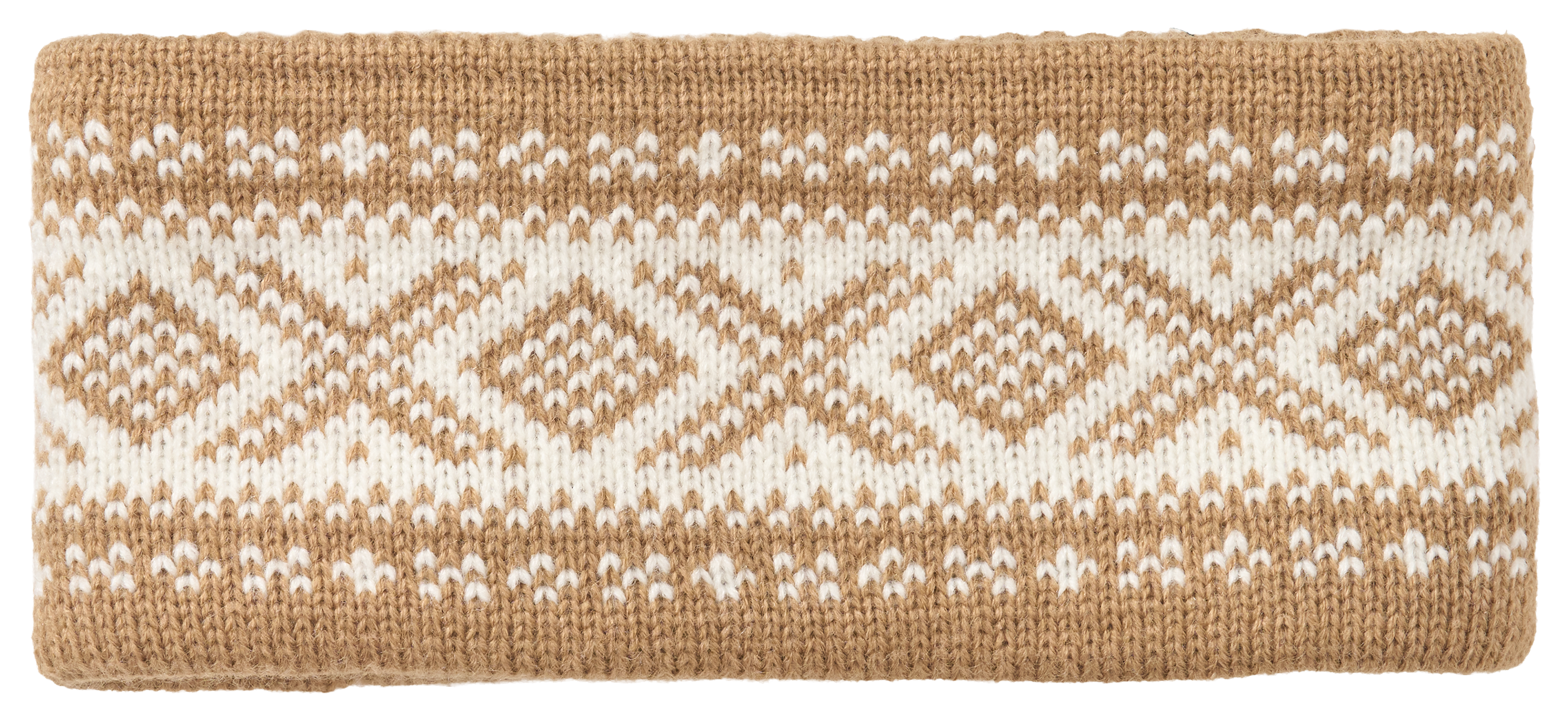 Image of Natural Reflections Fair-Isle Ski Headband - Tan