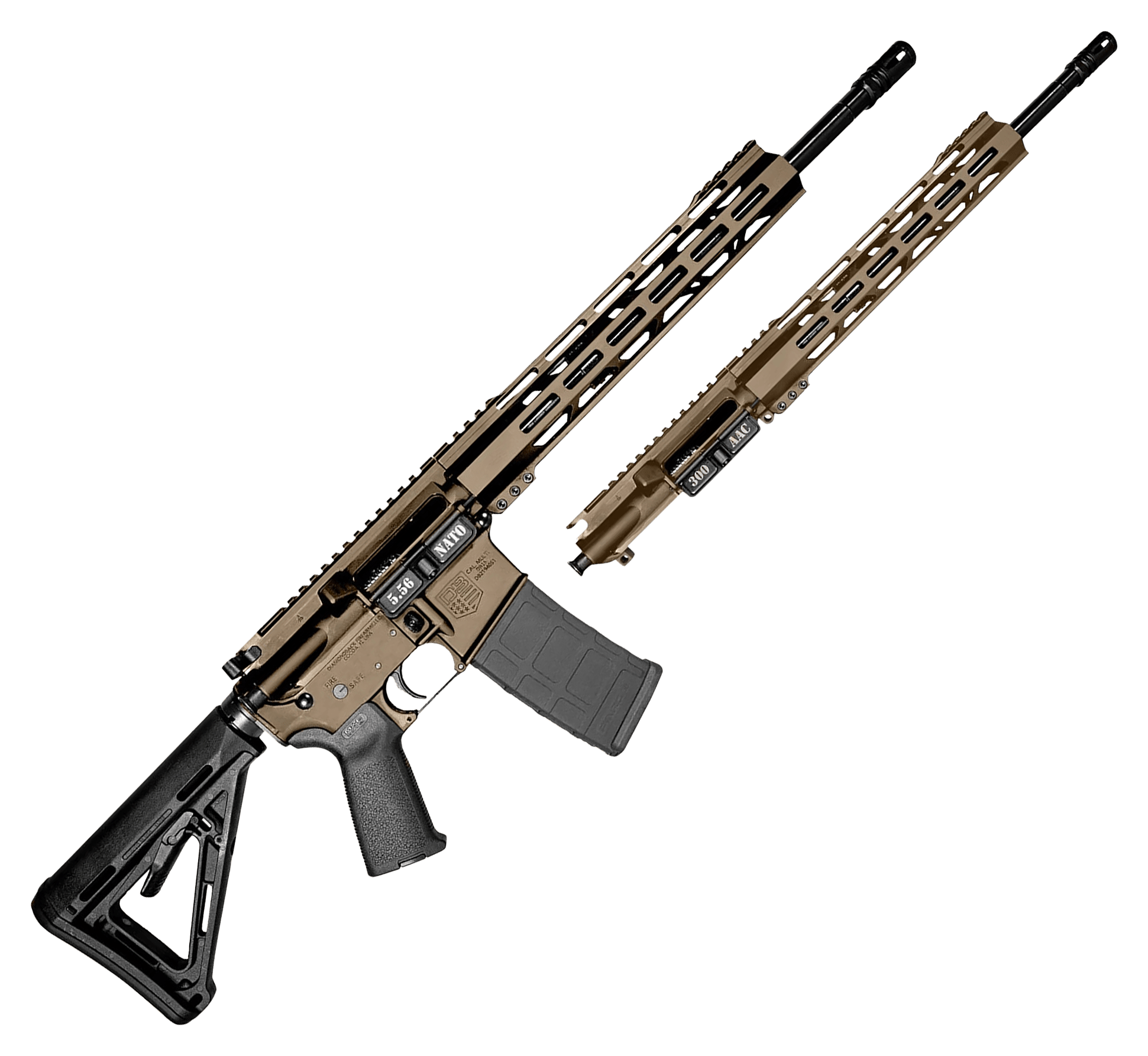 Diamondback Firearms Diamondback Firearms DB15 5.56 NATO/.223 Remington Semi-Auto Rifle Combo with .300 BLK Upper - $899.99 at Bass Pro Shops