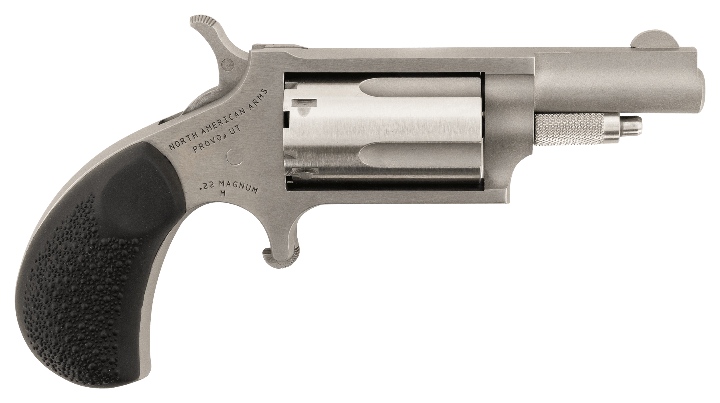 Image of "North American Arms Mini-Rev Single-Action Rimfire Revolver with Holster - 22 Winchester Magnum Rimfire - 1.63"" - 5 Rounds"