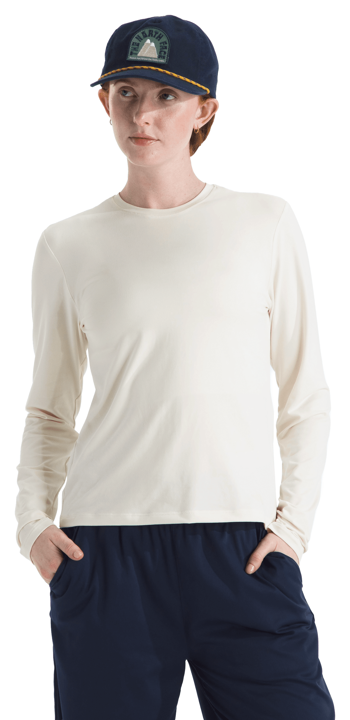 Image of The North Face Dune Sky Long-Sleeve T-Shirt - White Dune