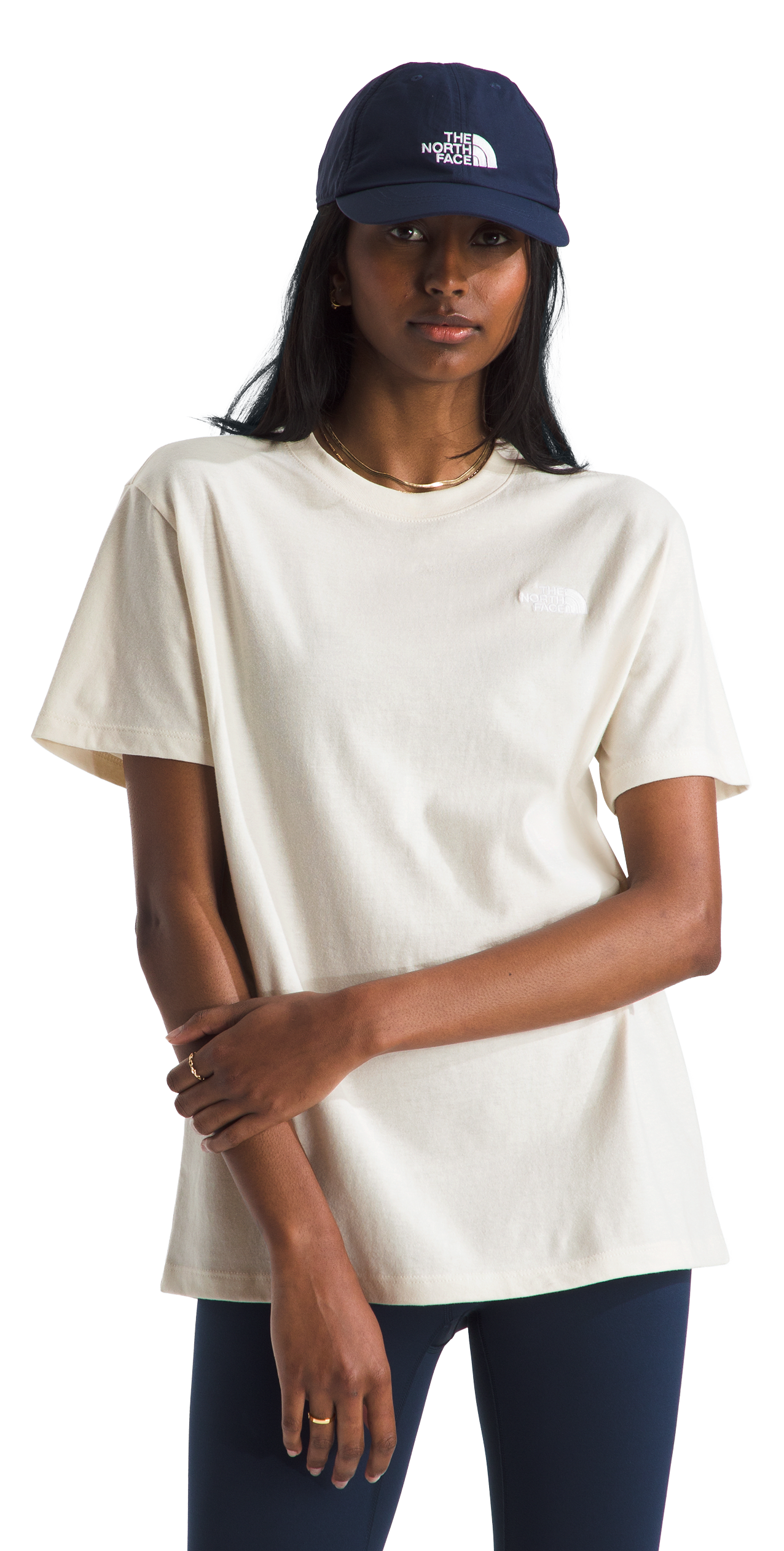 Image of The North Face Evolution Simple Dome Relaxed Short-Sleeve T-Shirt - White Dune