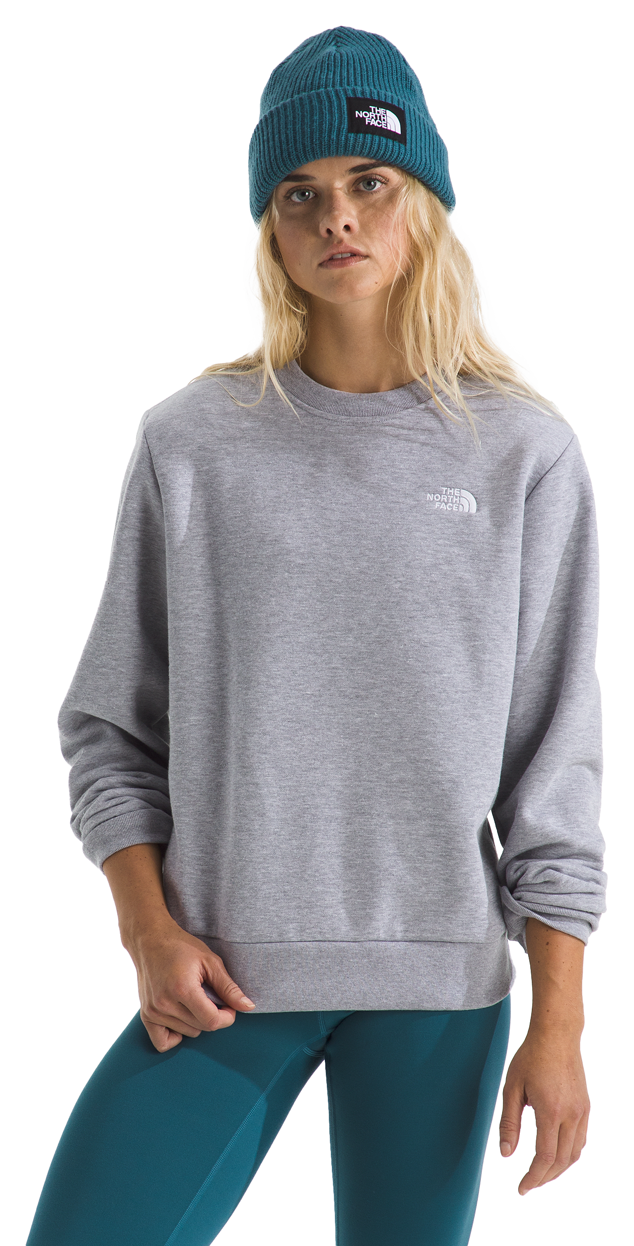 Image of The North Face Evolution Simple Dome Regular Sweatshirt - TNF Pale Grey Heather