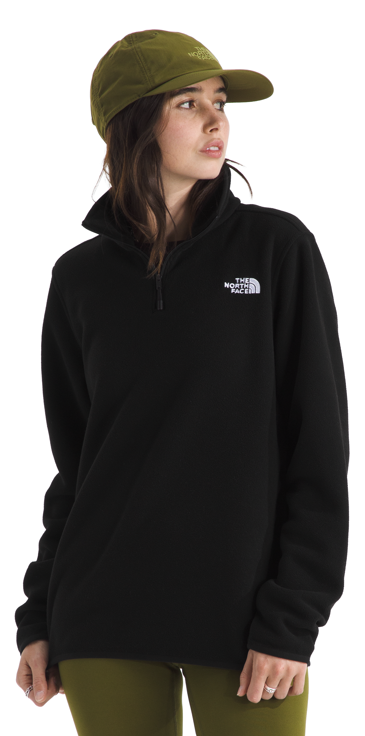 Image of The North Face Glacier Fleece Quarter-Zip Jacket - TNF Black