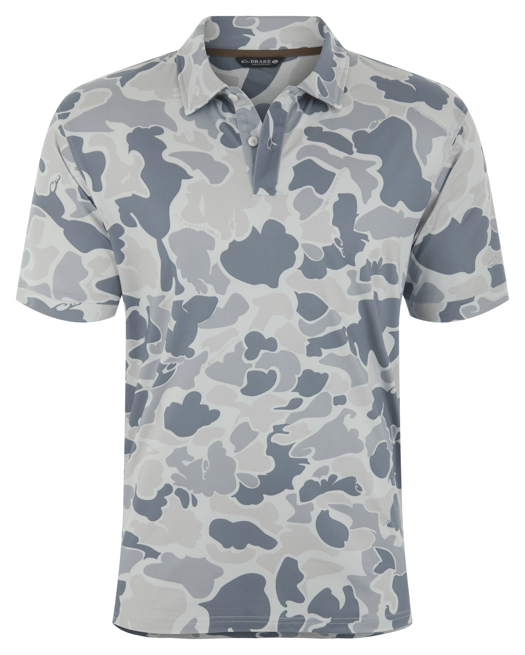 Image of Drake Waterfowl Camo Performance Polo - Old School Monument