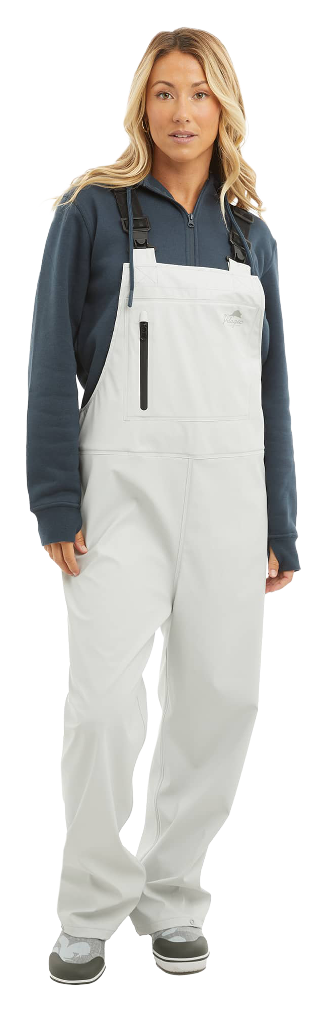 Image of Pelagic Chubasco Rain Bibs - Light Grey