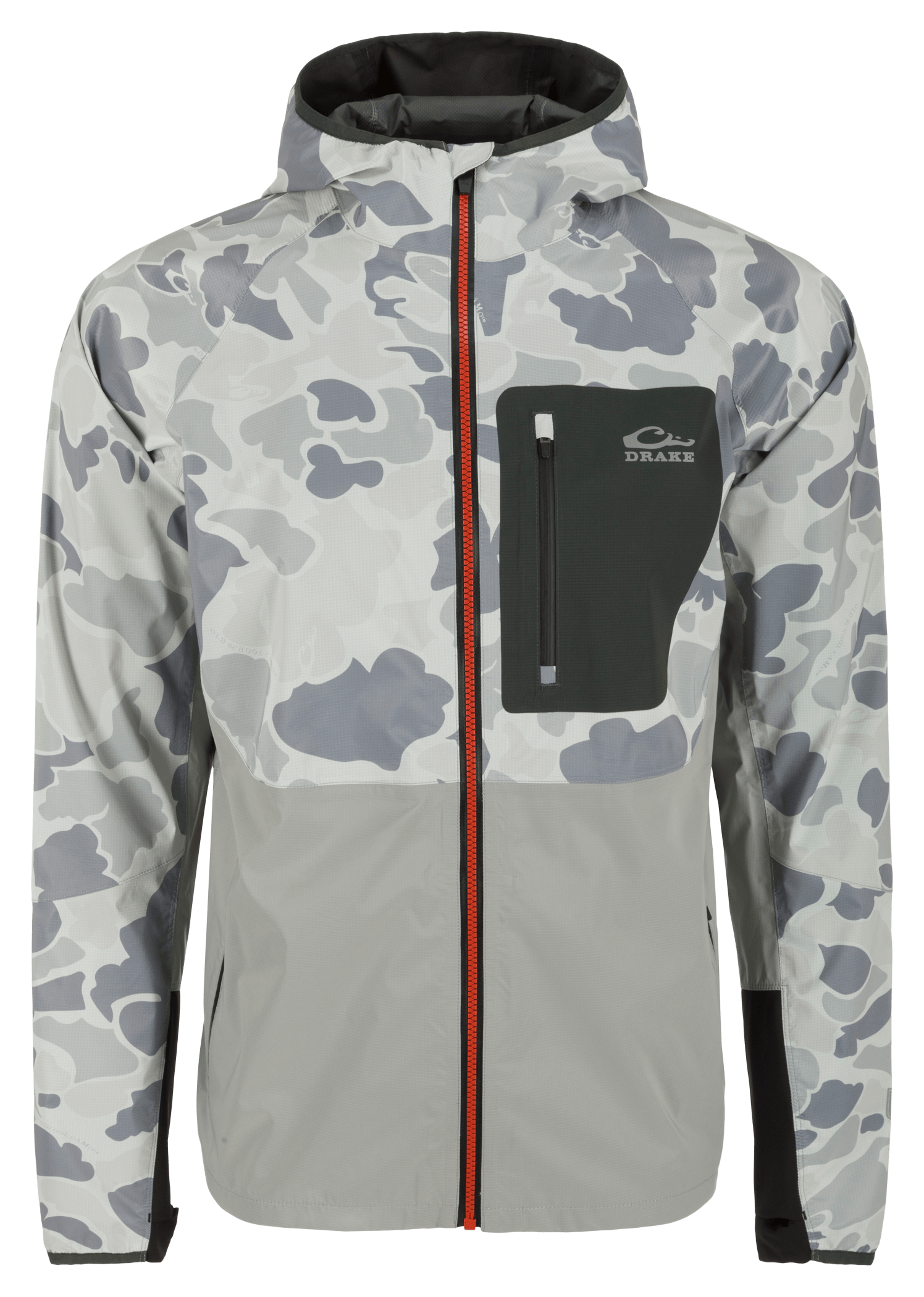 Image of Drake Waterfowl Ultra-Lite Backwaters Waterproof Stretch Jacket - Old School Monument