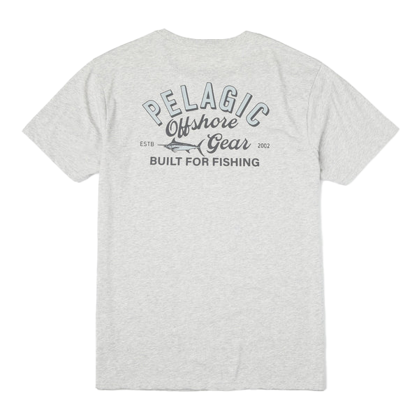 Image of Pelagic Tri Blend Gear Up Short-Sleeve T-Shirt - heather Light Grey