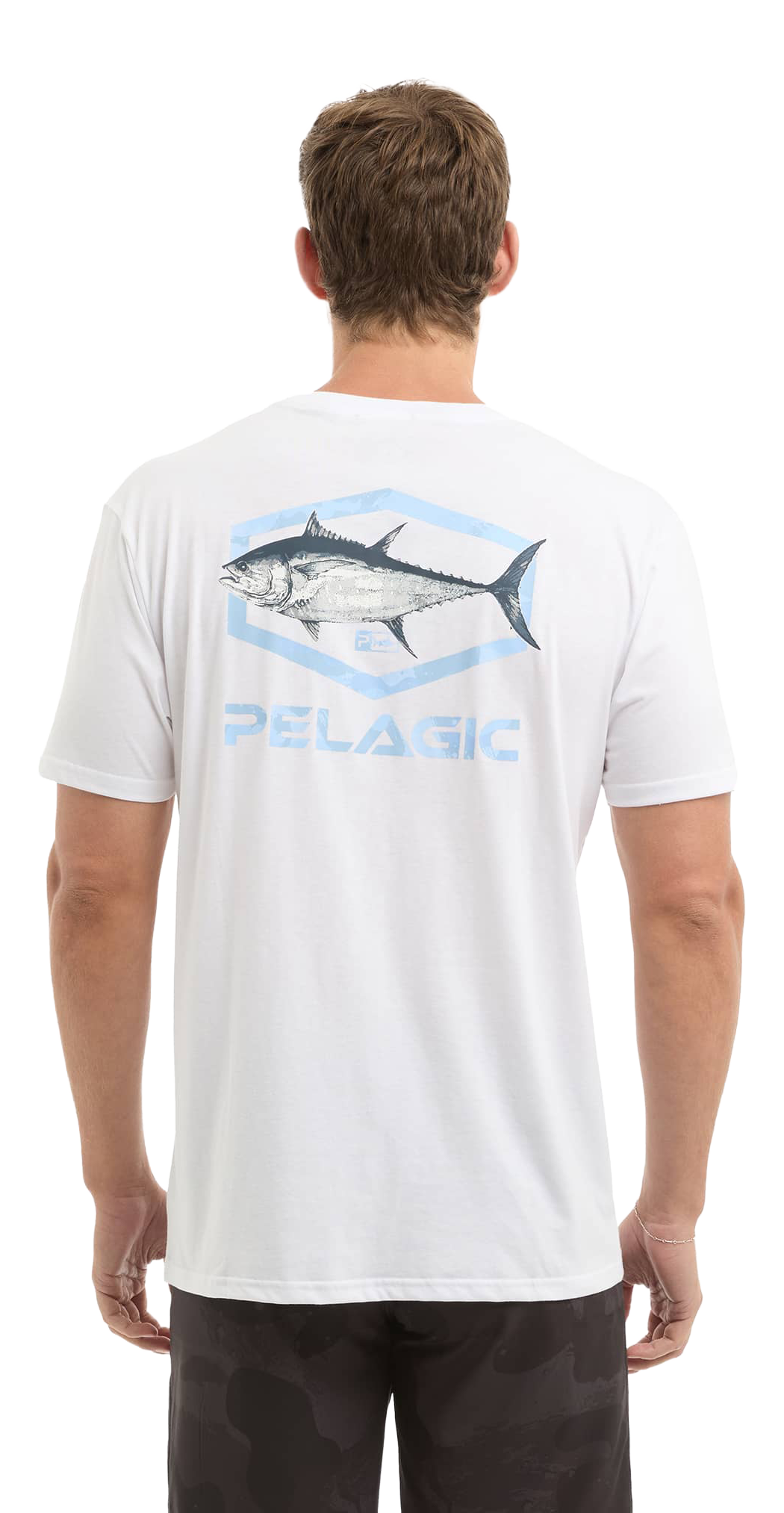Image of Pelagic Target BFT Short-Sleeve T-Shirt - White