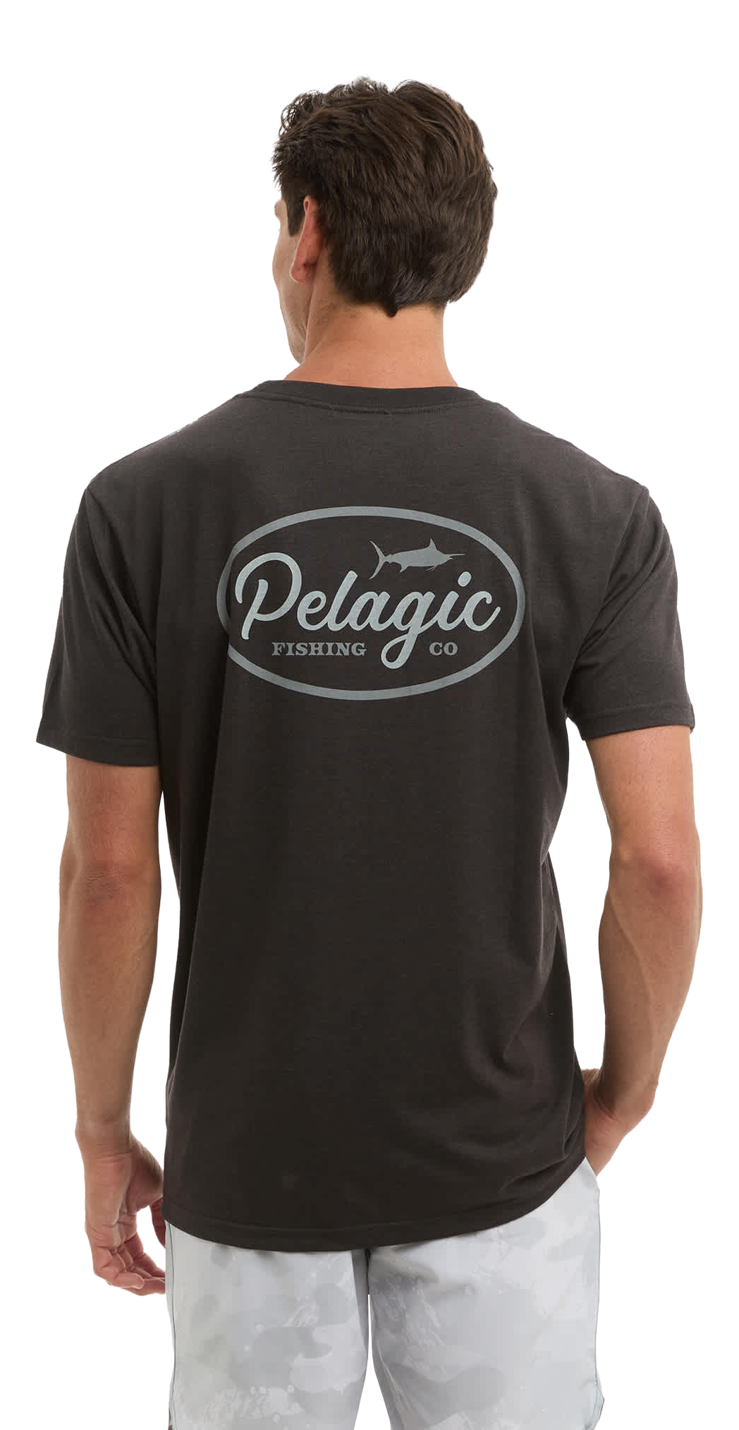 Image of Pelagic Circled Short-Sleeve T-Shirt - Heather Black