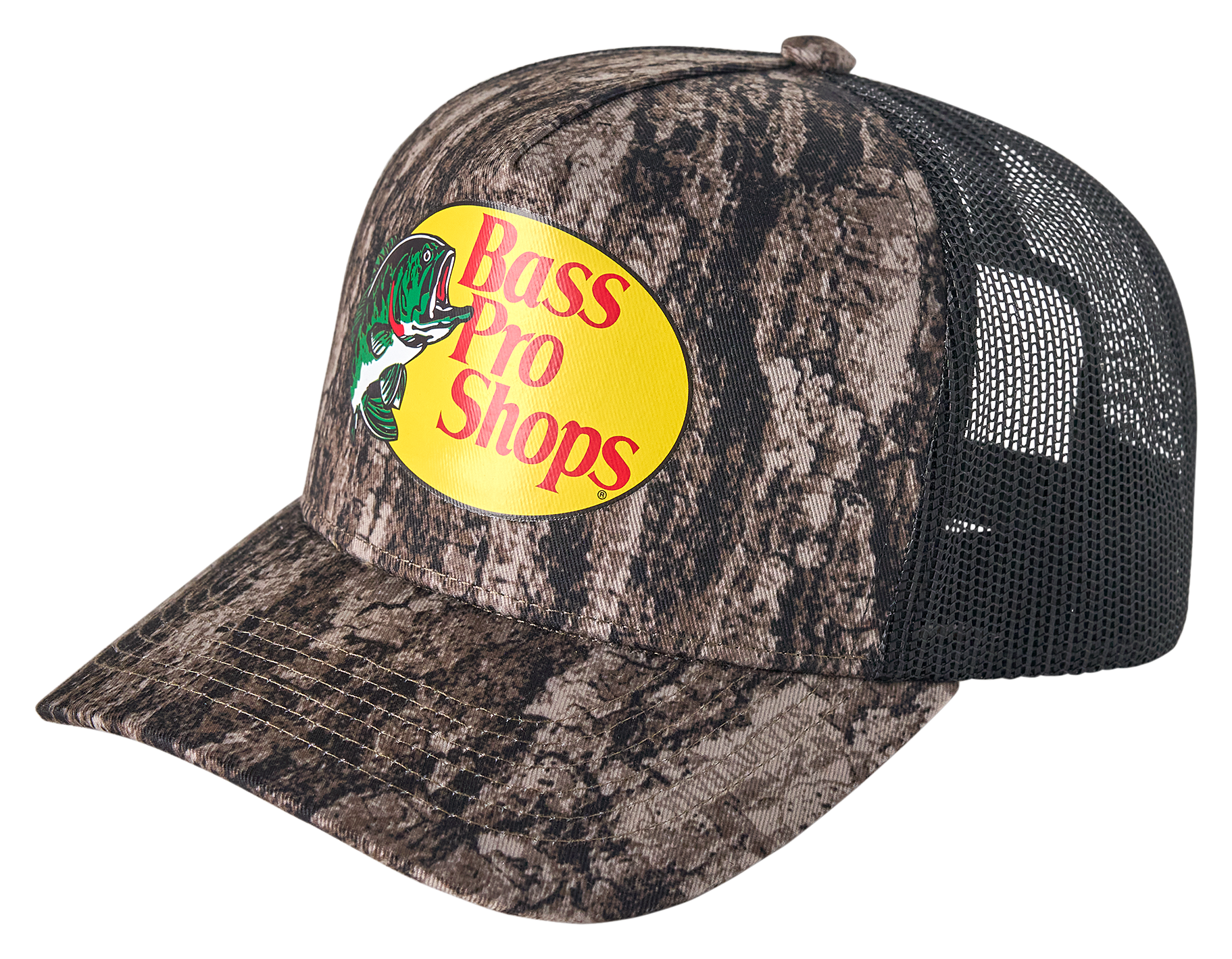 Image of Bass Pro Shops Printed Mesh Trucker Cap