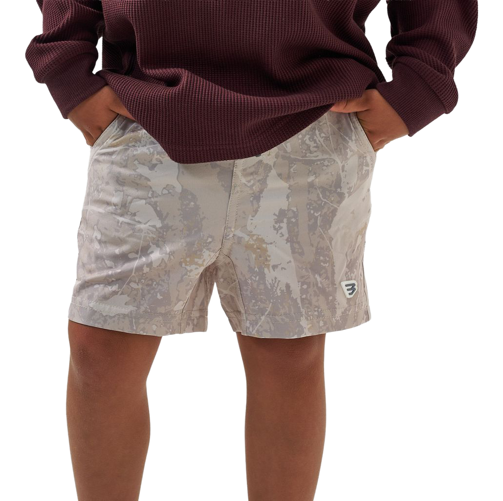 BURLEBO Athletic Shorts for Kids - Drifter Camo