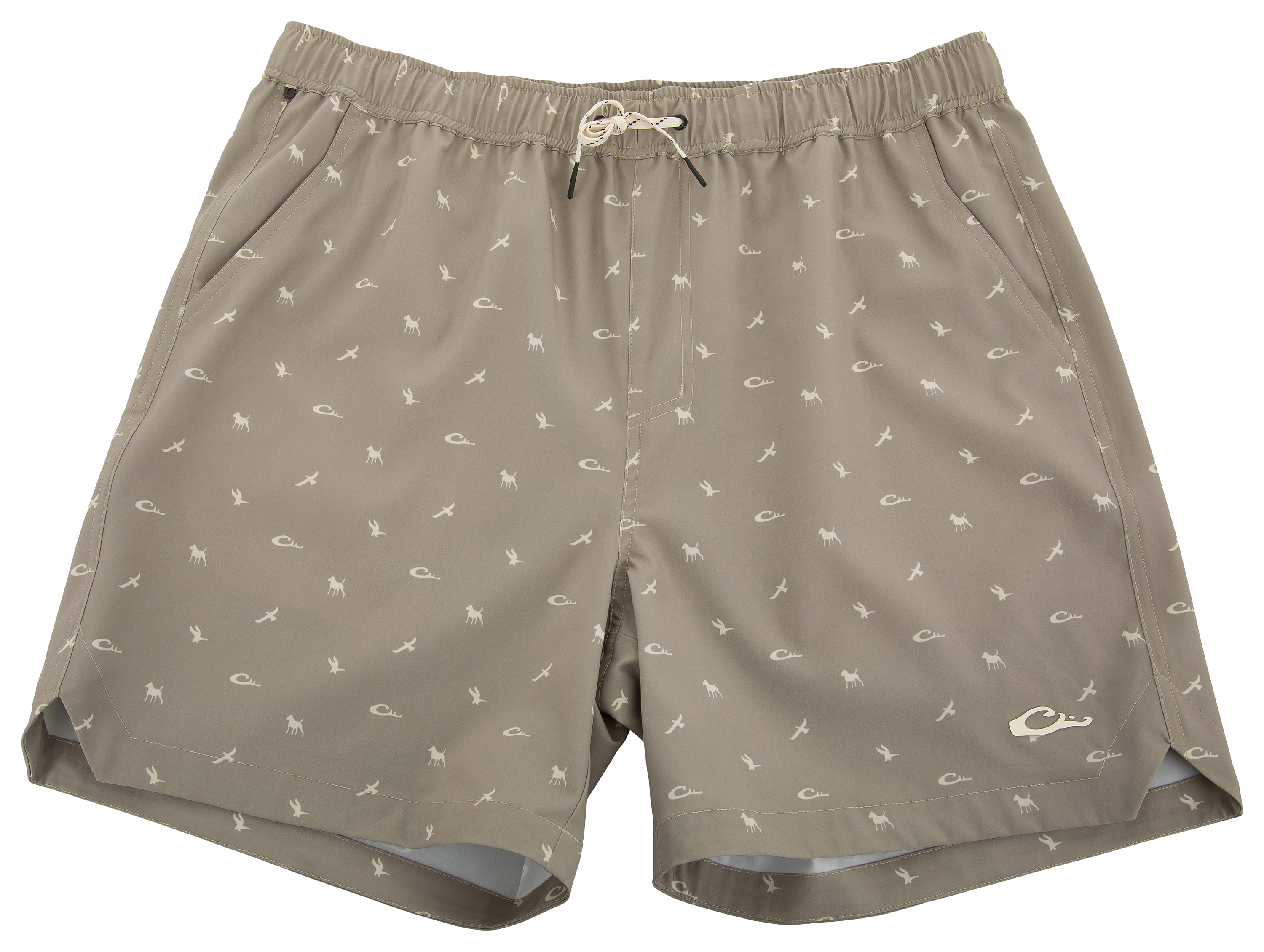 Image of Drake Waterfowl Lake Shore Dock Shorts - Vintage Khaki