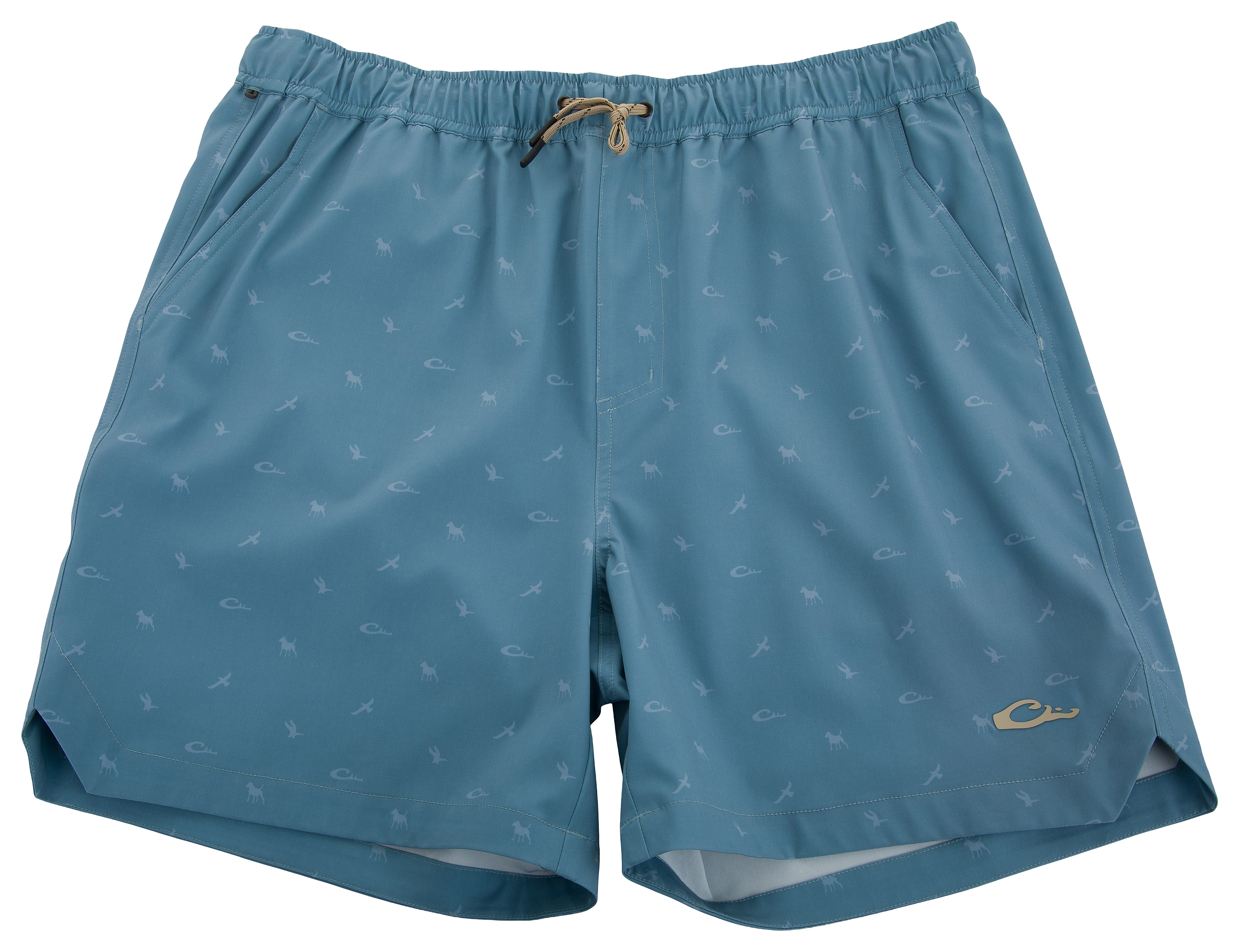 Image of Drake Waterfowl Lake Shore Dock Shorts - Spring Lake