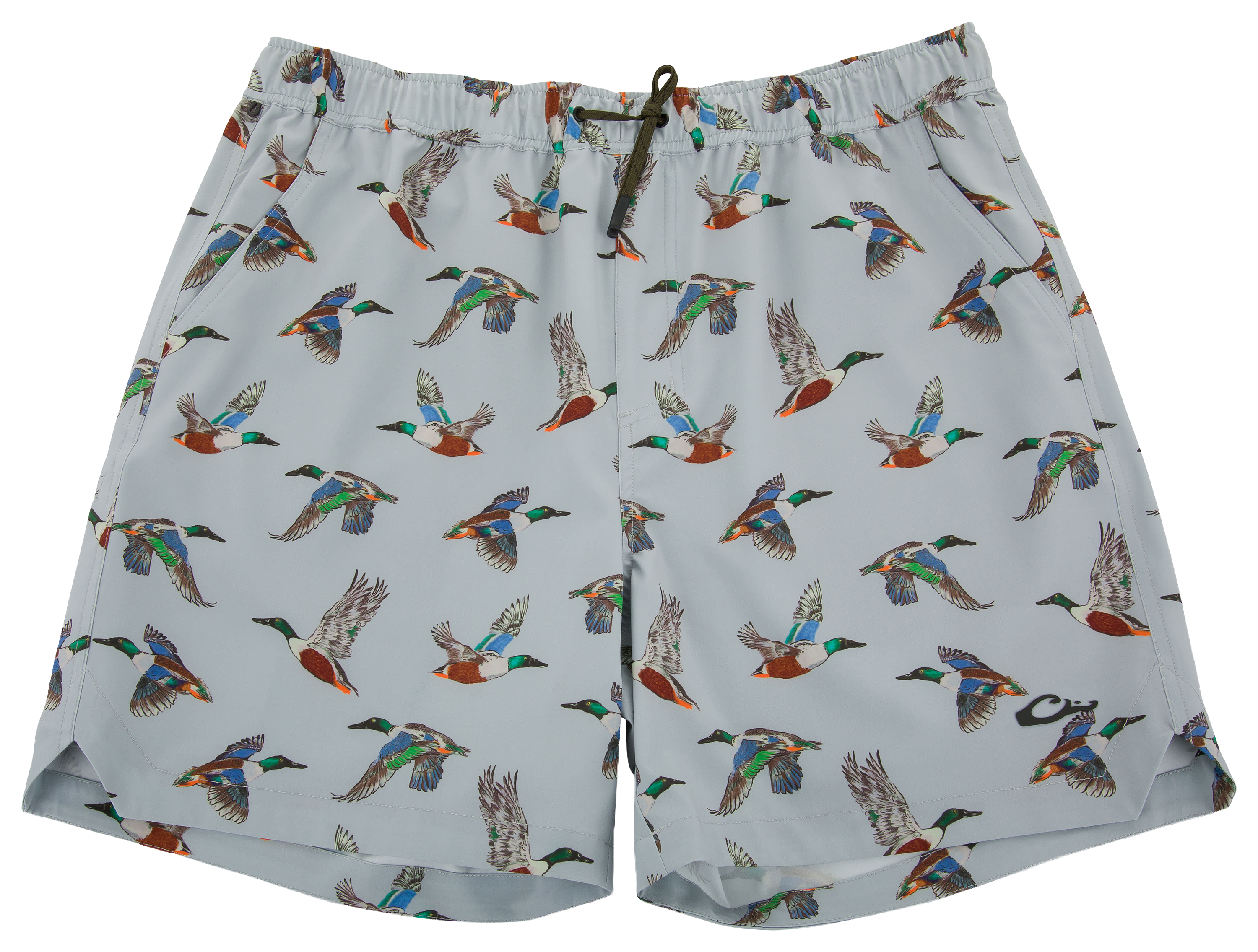 Image of Drake Waterfowl Lake Shore Dock Shorts - Spoonie Grey