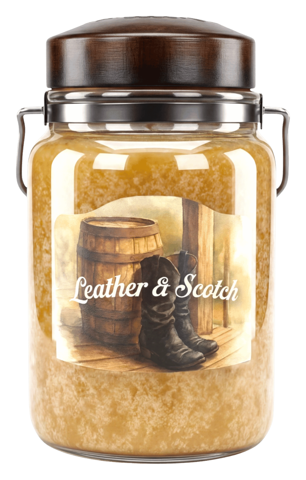 Image of McCall's Candles Classic Jar Candle - Leather Scotch Classic Candle