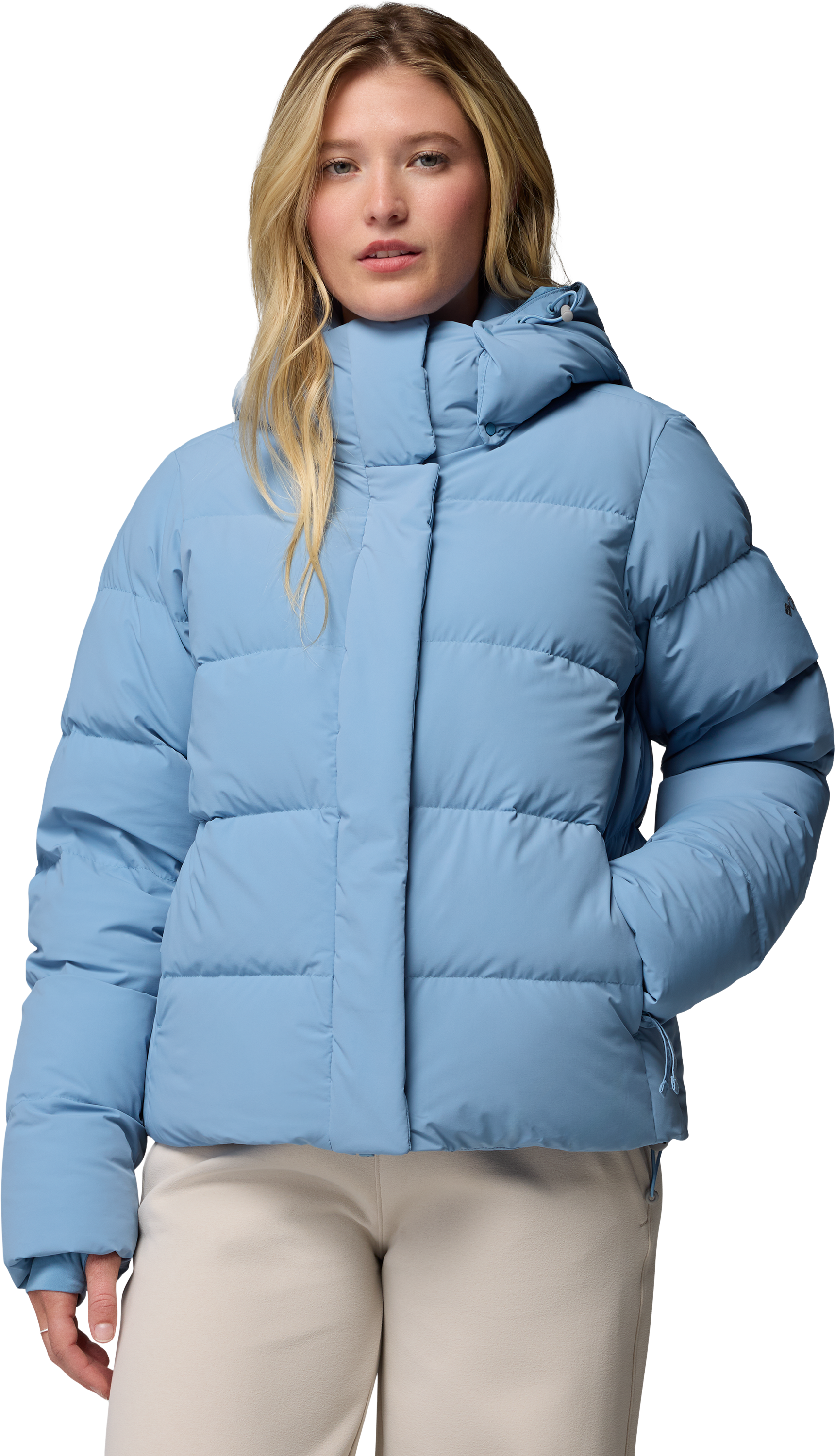 Image of Columbia Amaze Puff Hooded Jacket - Rainy Day