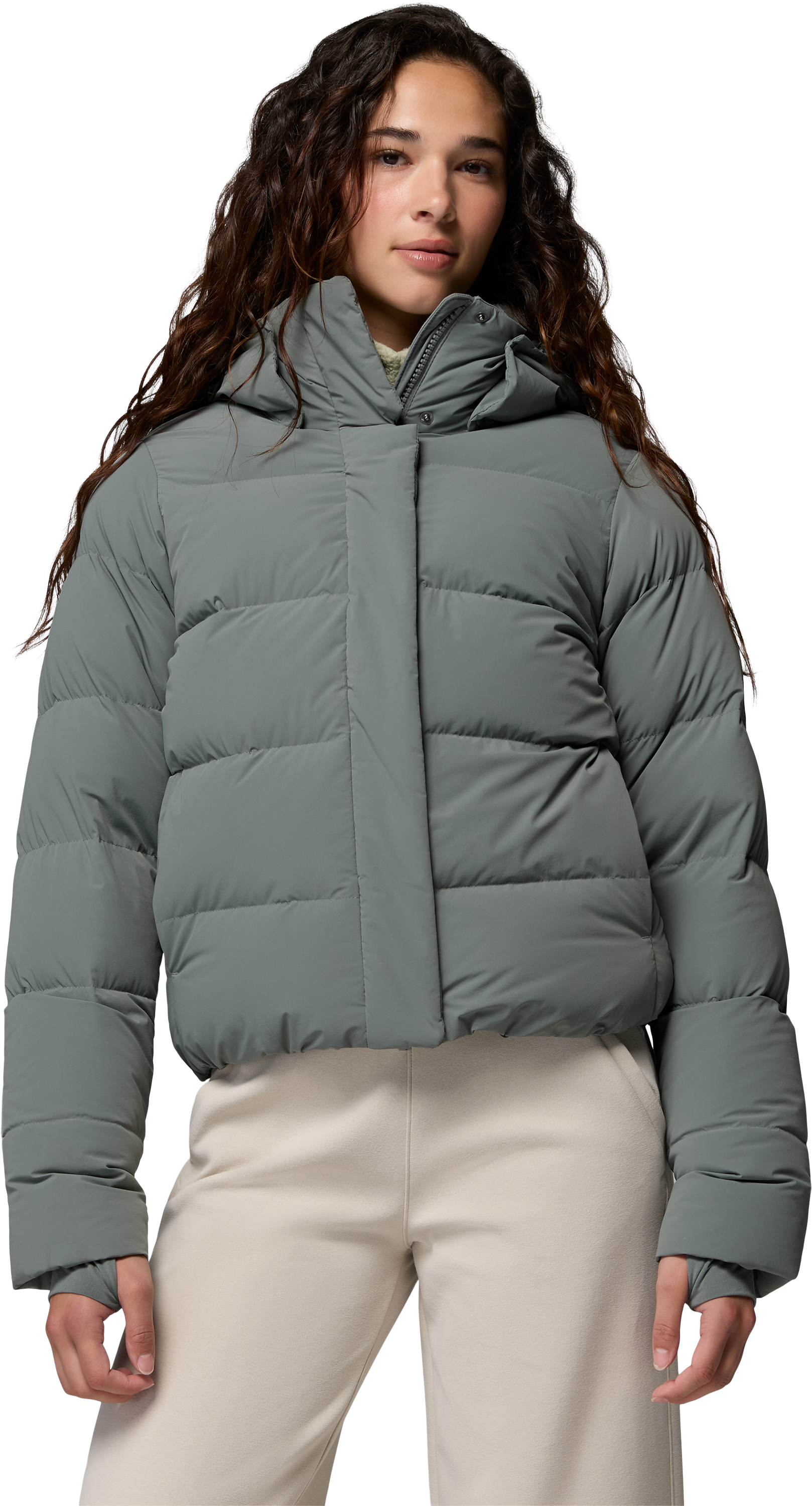 Image of Columbia Amaze Puff Hooded Jacket - Sedona Sage