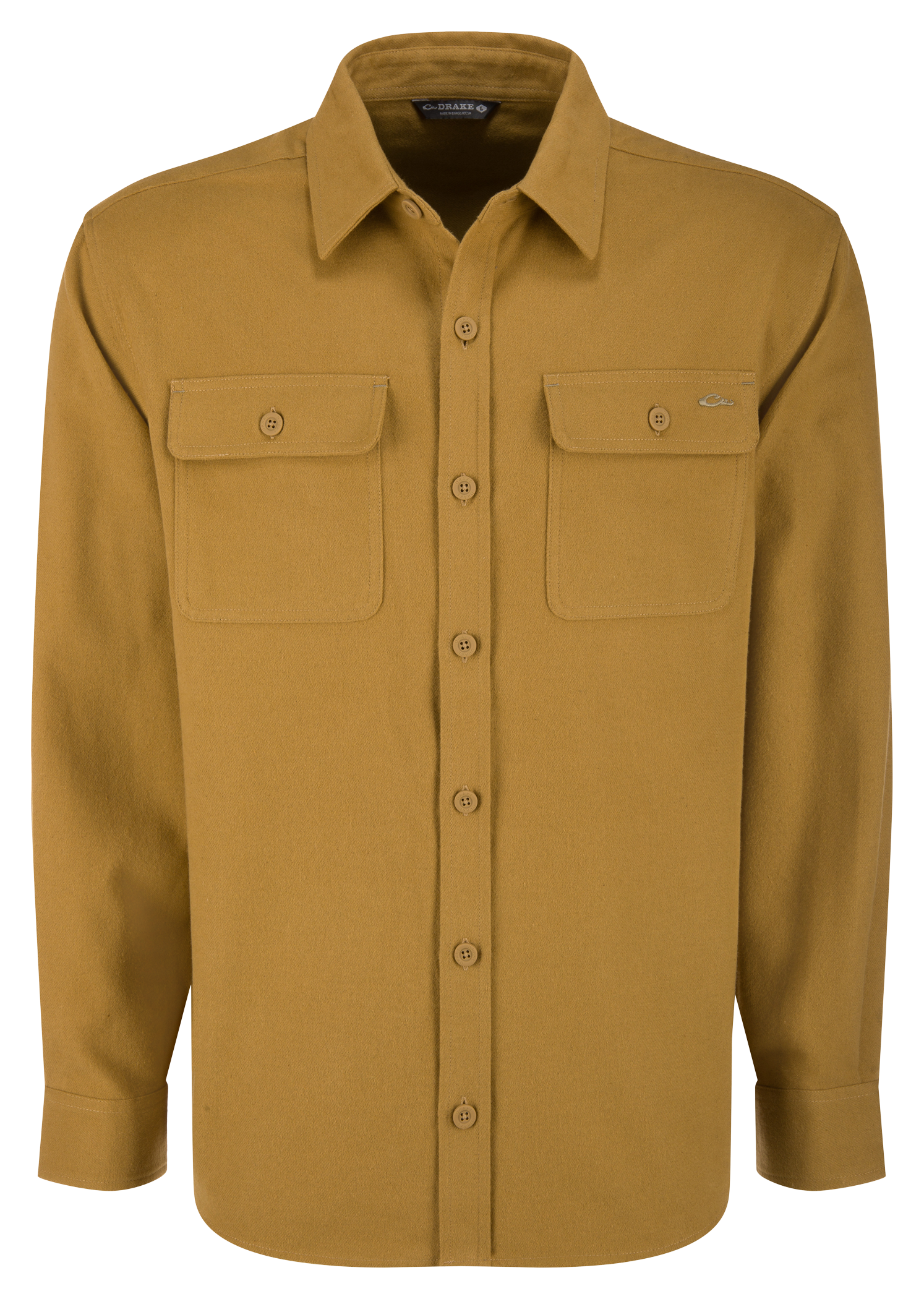 Image of Drake Waterfowl Legacy Flannel Long-Sleeve Shirt - Field Khaki