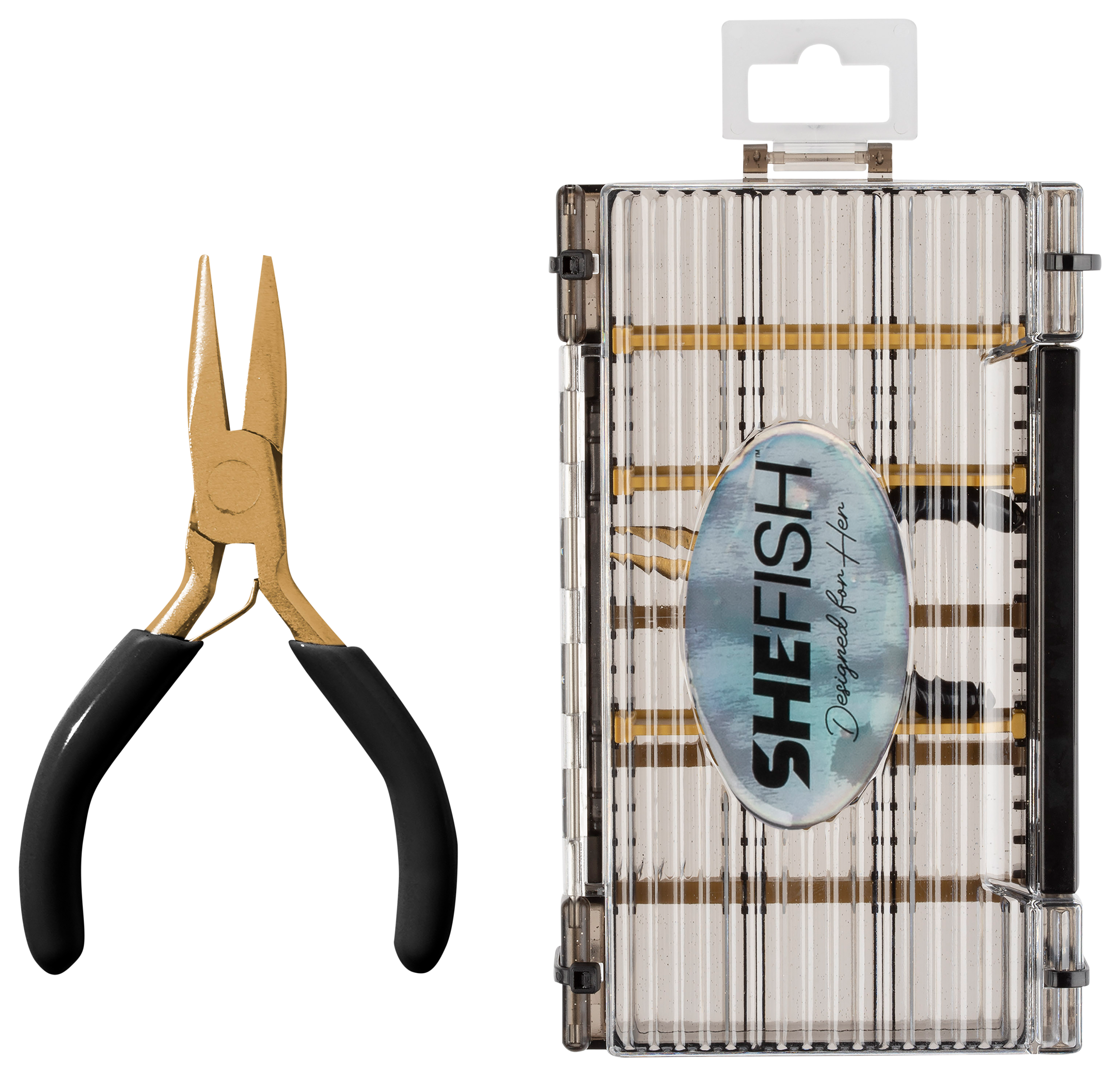Image of SheFish Tackle Utility Box - Black/Gold