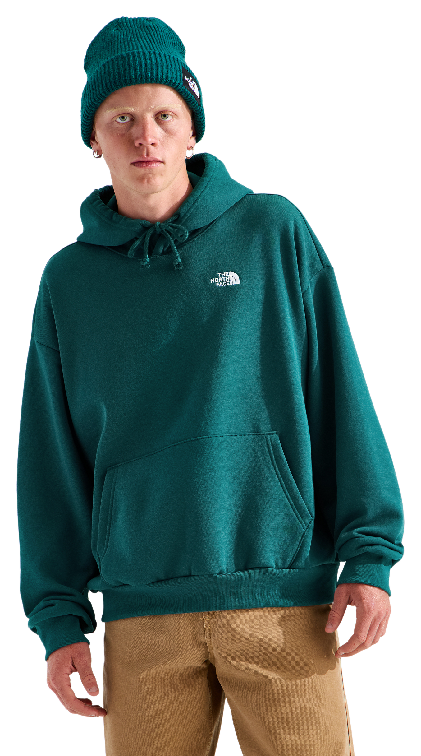 Image of The North Face Evolution Half Dome Oversized Hoodie - Pacific Teal