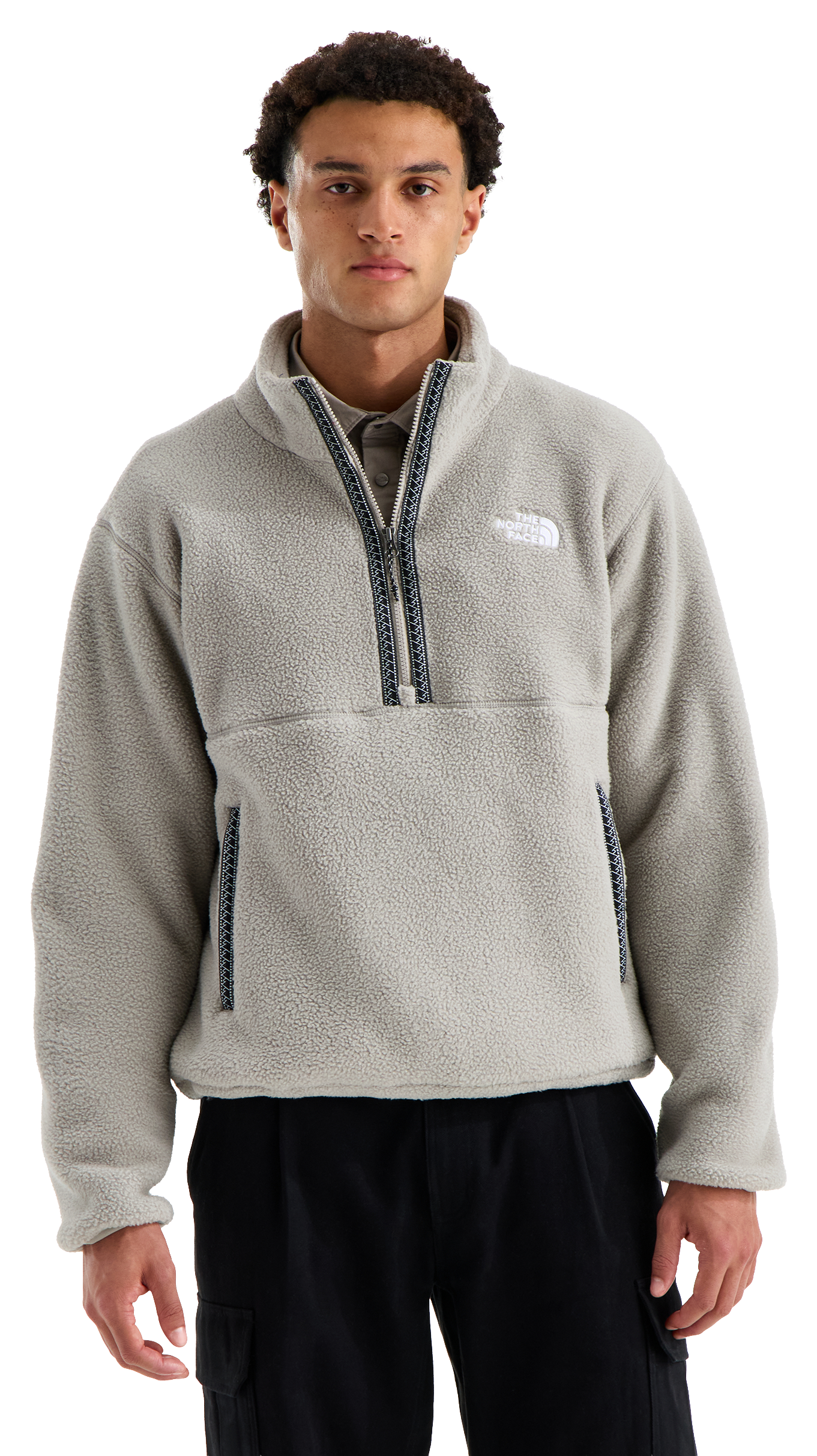 The North Face TNF Fleeski Quarter-Zip Long-Sleeve Pullover - Stone Slab