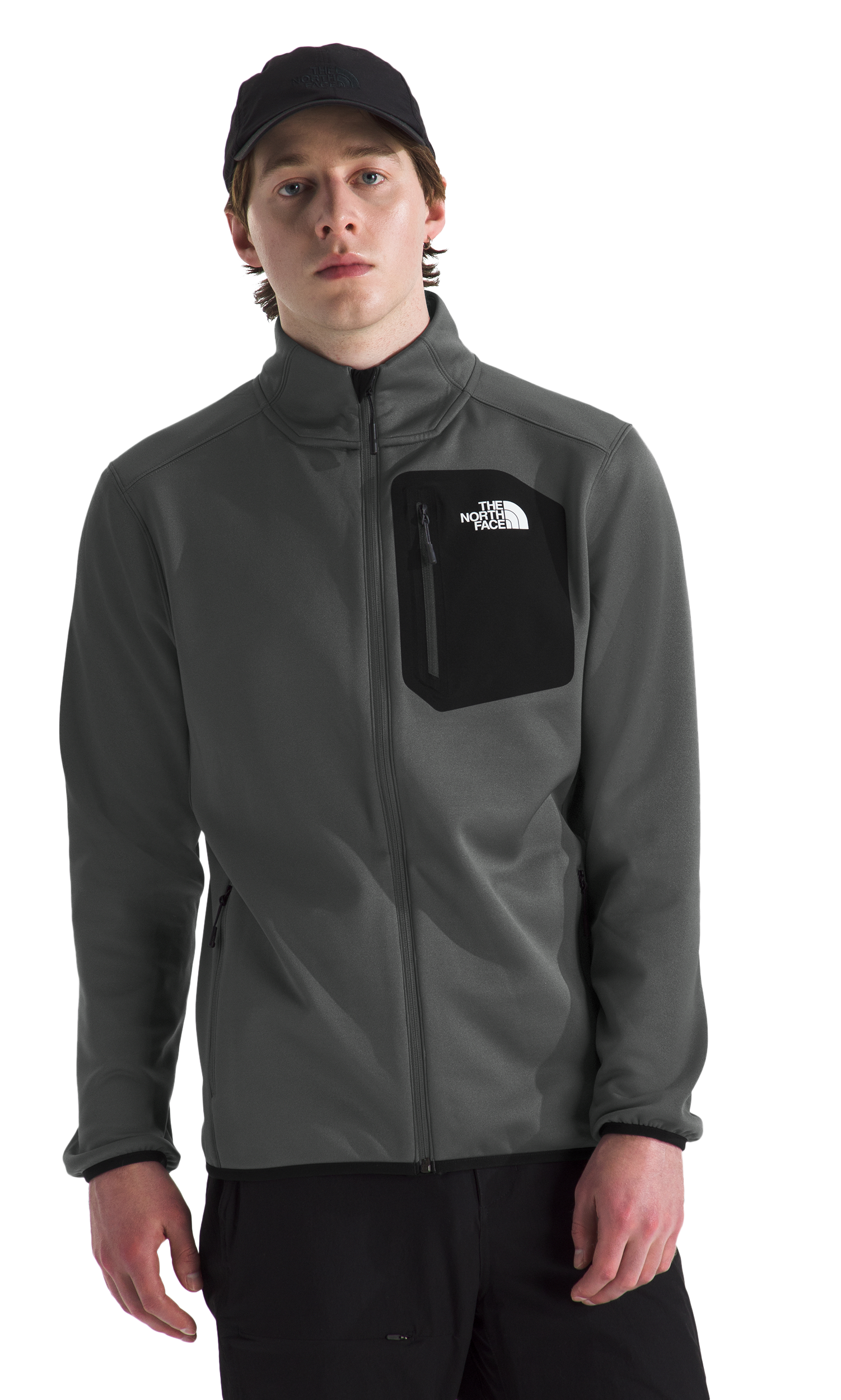 Image of The North Face Crest Full-Zip Jacket - Anthracite Grey/Black
