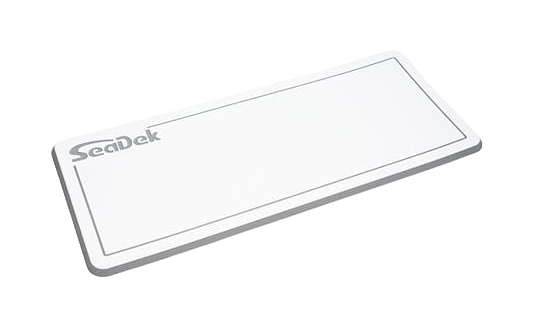 Image of "SeaDek Dual-Density Helm Pad - White/Storm Gray - 16"" x 39"""