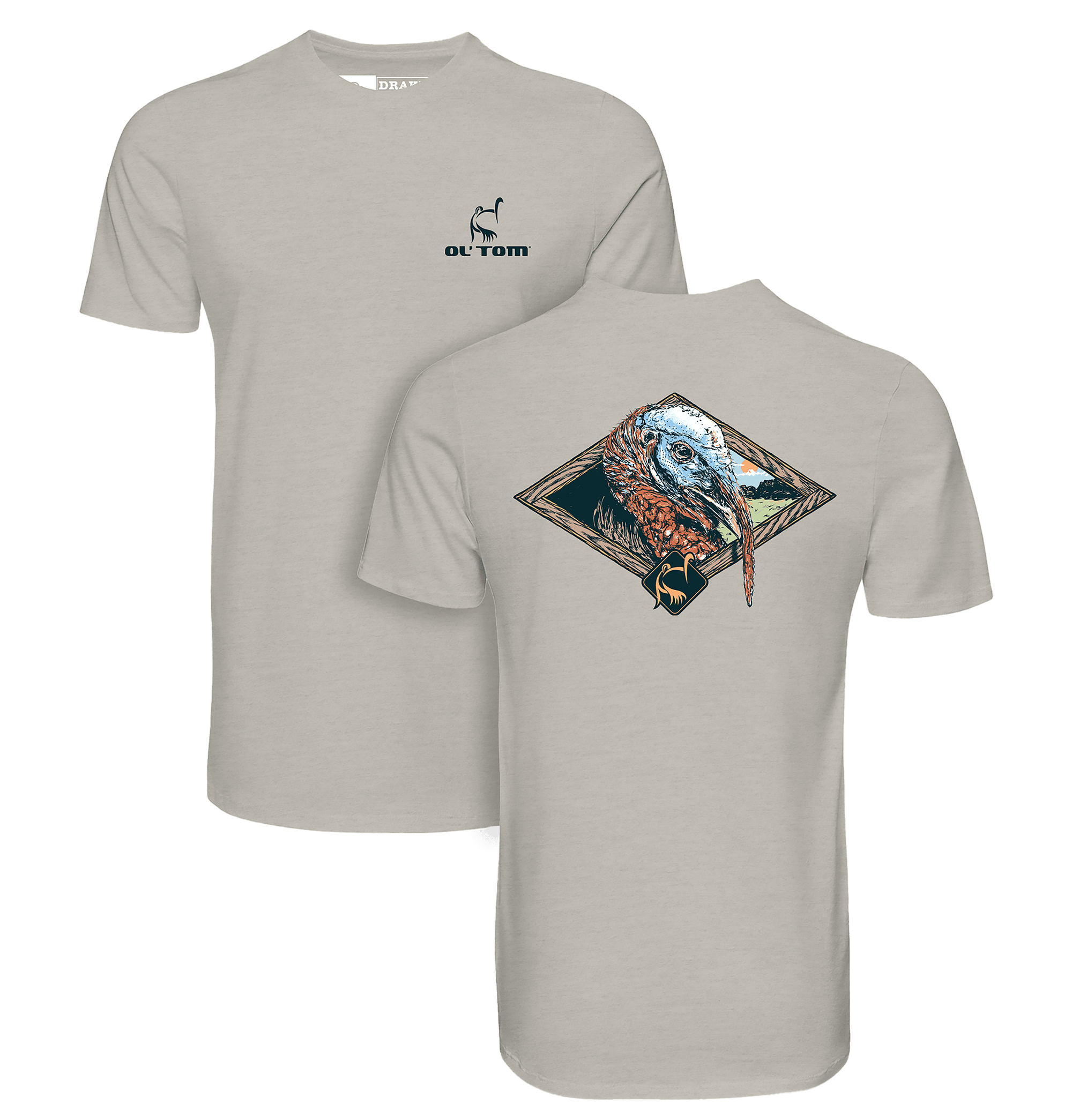 Image of Ol' Tom Head Shot Short-Sleeve T-Shirt - Cobblestone