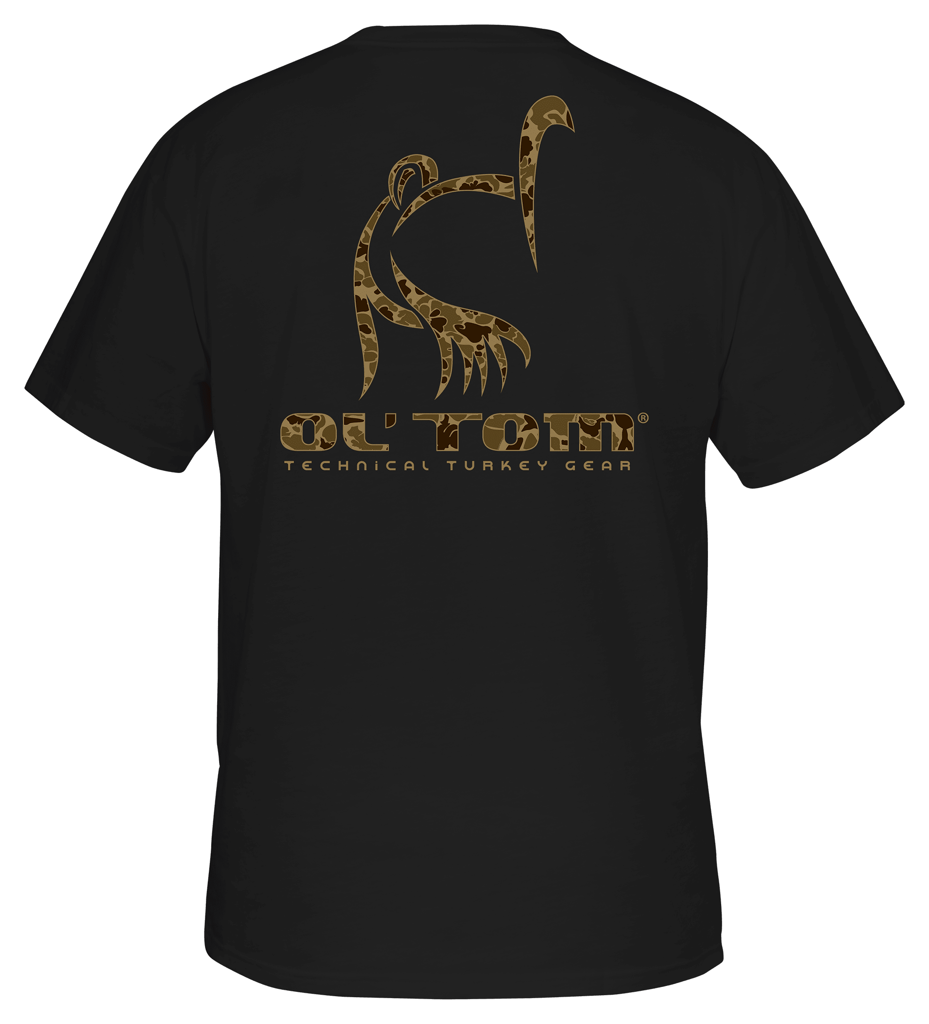 Image of Ol' Tom Classic Logo Short-Sleeve Pocket T-Shirt - Black