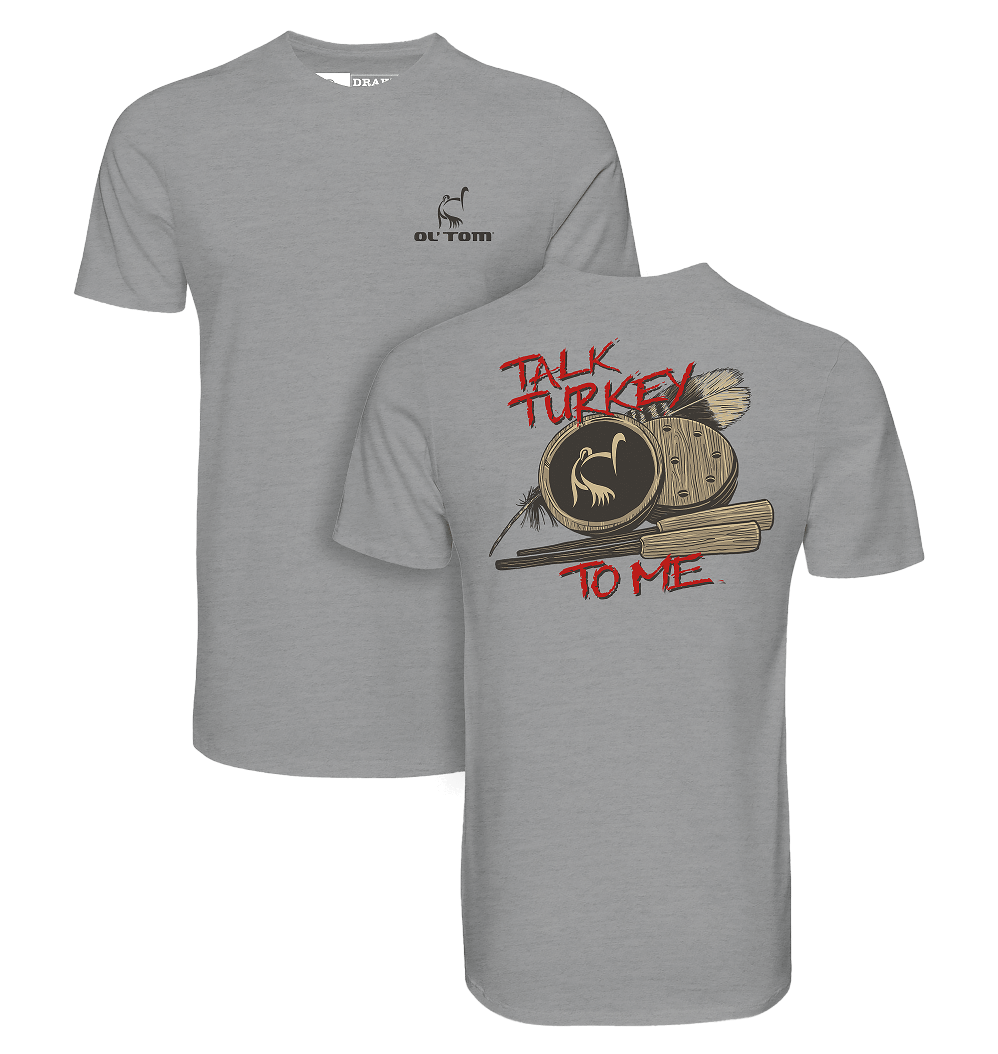 Image of Ol' Tom Talk Turkey Short-Sleeve T-Shirt - Athletic Heather