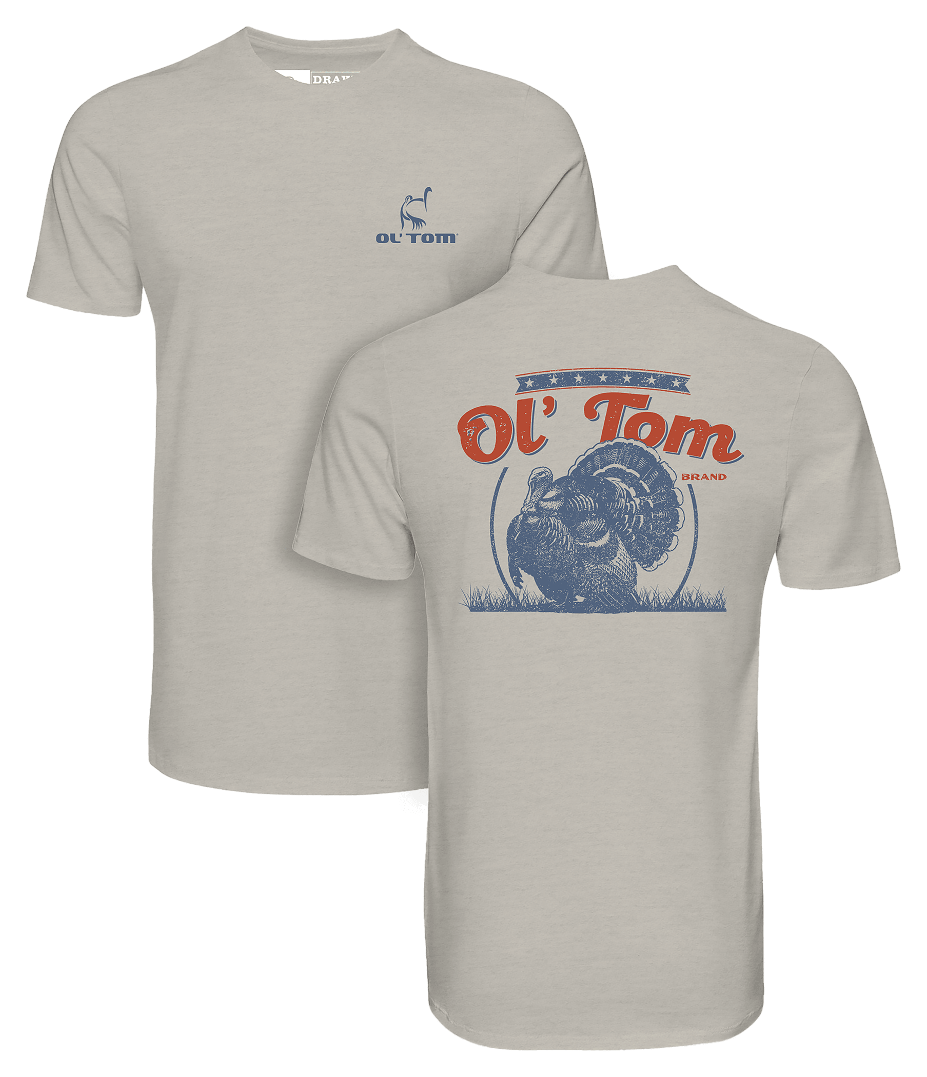 Ol' Tom Ol' Tom Full Strut Short-Sleeve T-Shirt - Cobblestone - $29.99 at Bass Pro Shops