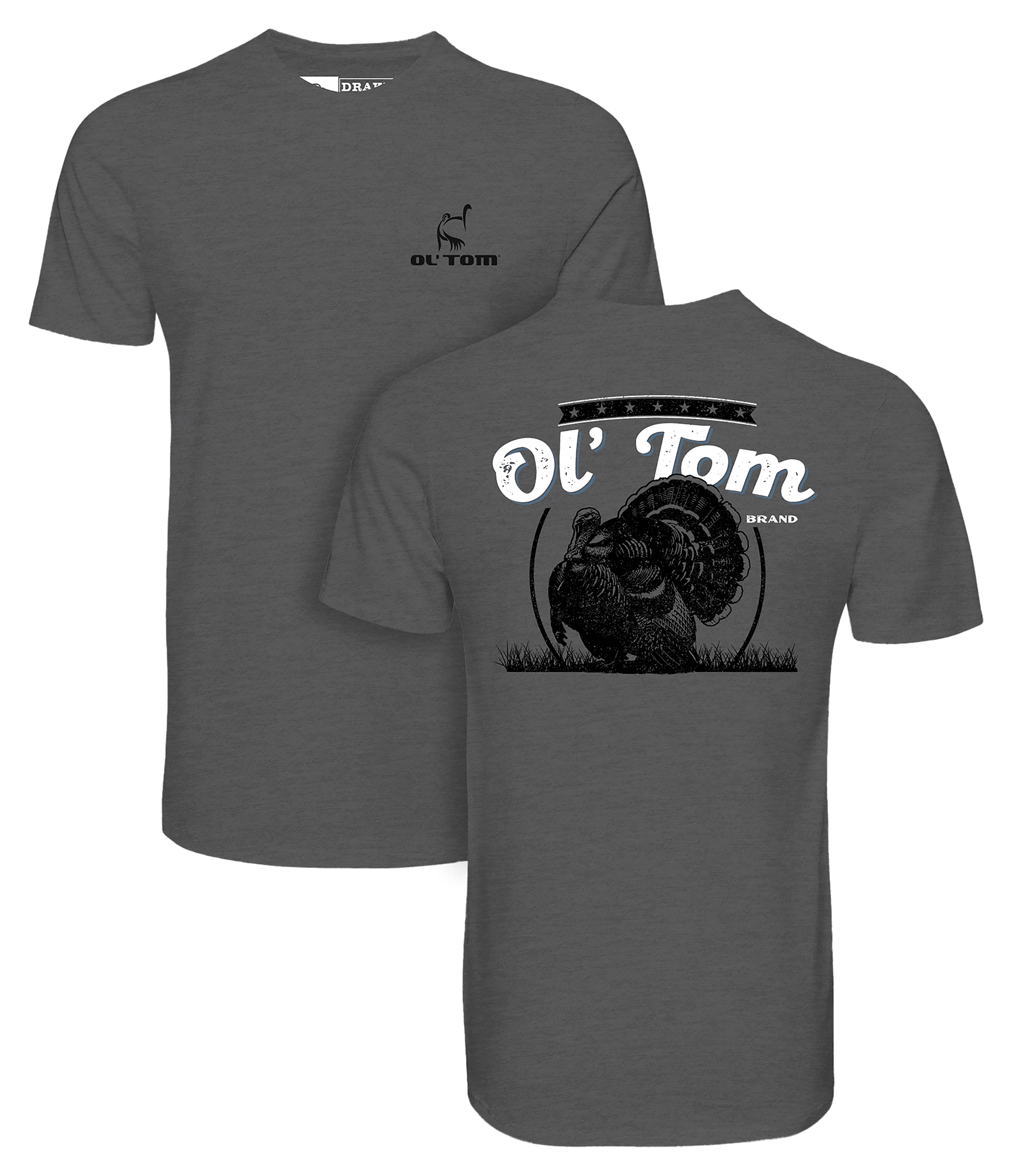 Image of Ol' Tom Full Strut Short-Sleeve T-Shirt - Graphite Heather