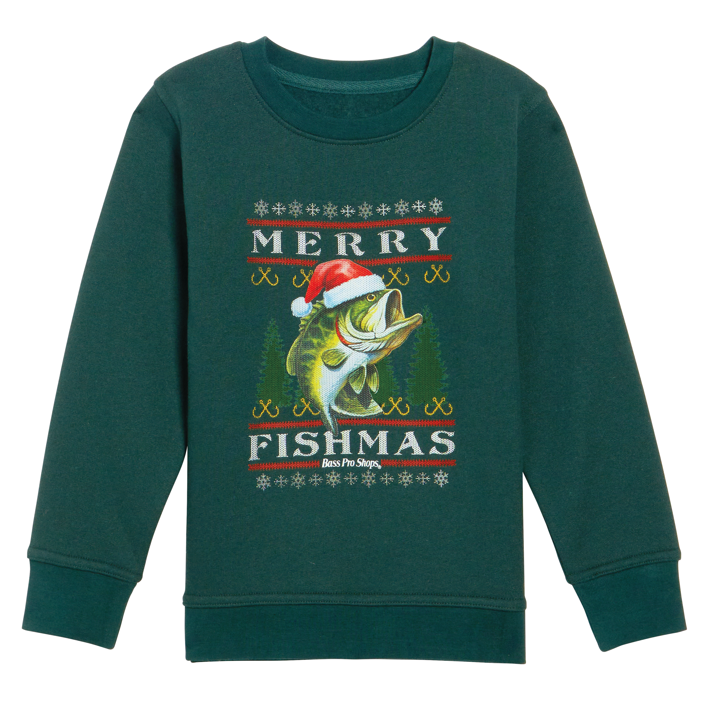 Image of Bass Pro Shops Ugly Christmas Sweatshirt for Toddlers - Hunter