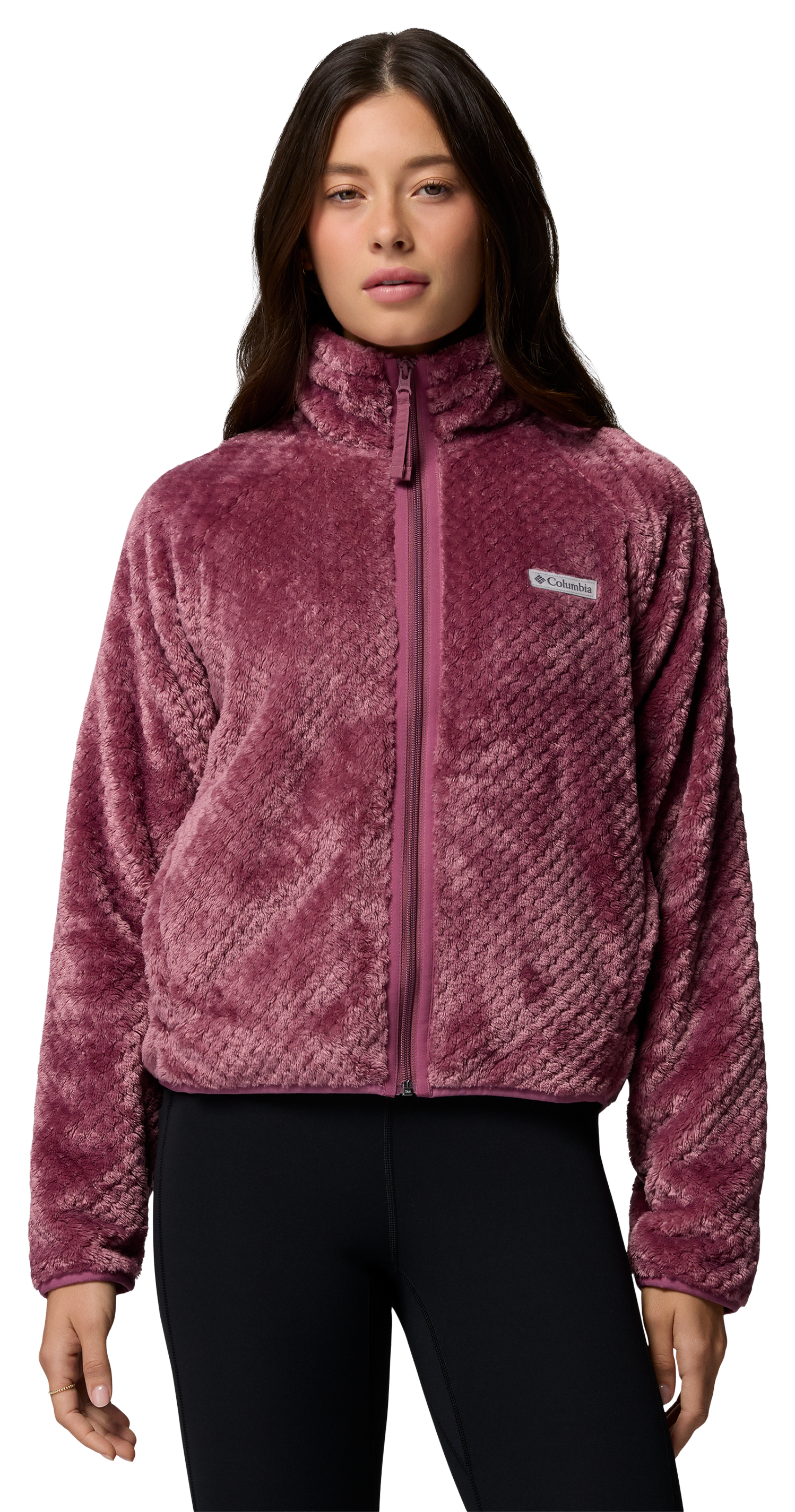 Image of Columbia Canyon Camp Full-Zip Sherpa Fleece - Antique Mauve/Diamond