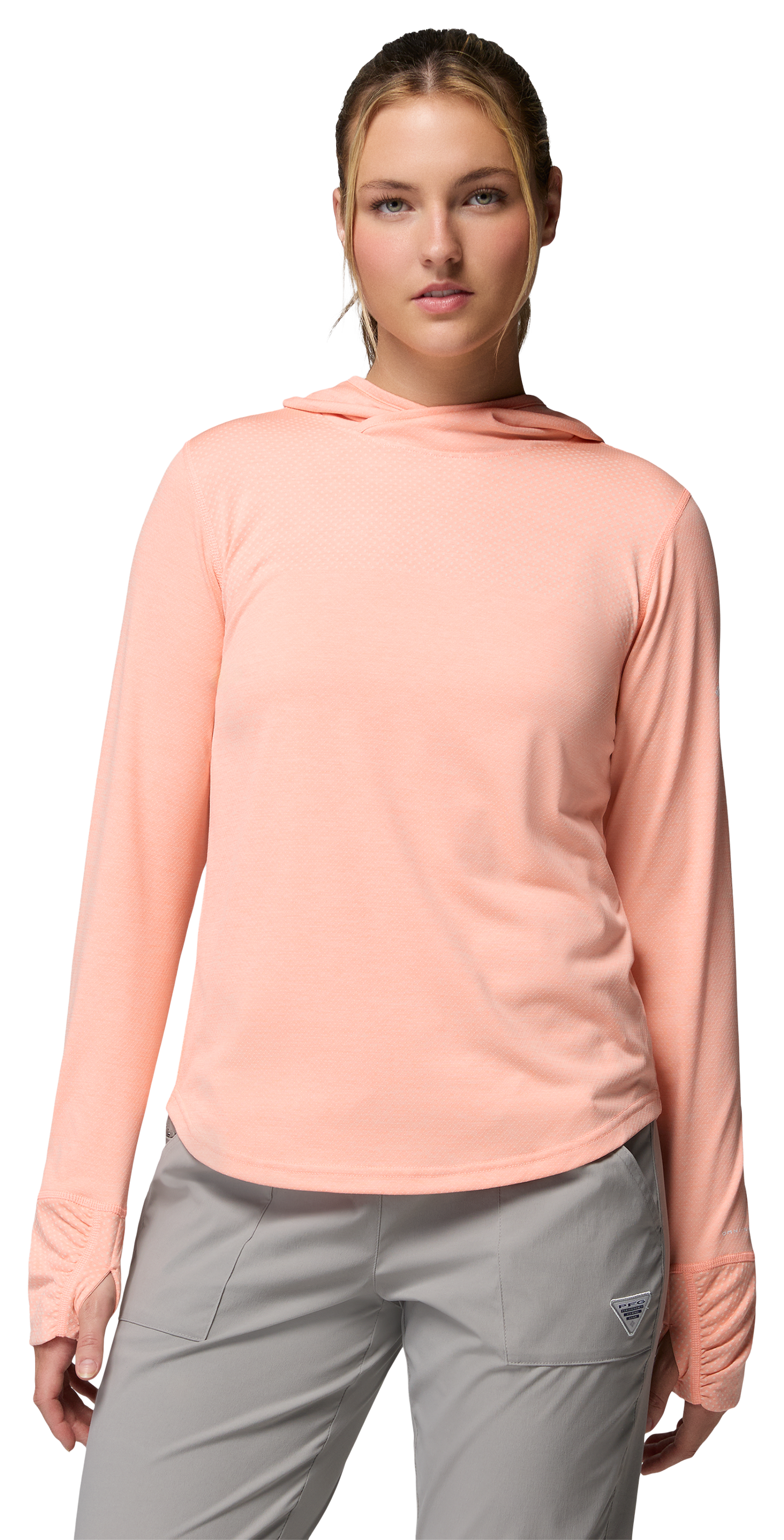 Image of Columbia PFG Terminal Tech Hoodie - Tiki Pink