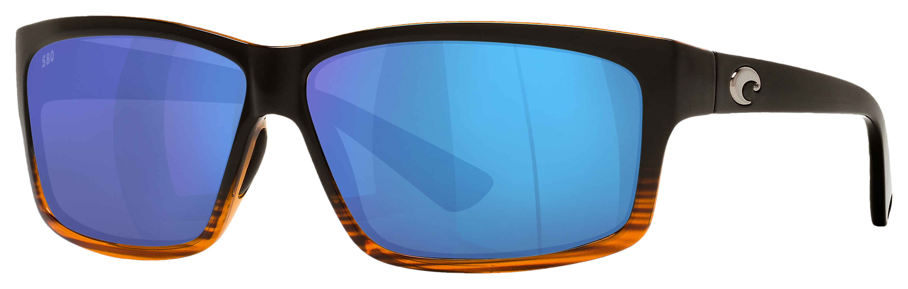 Costa Del Mar Cut 580G Glass Polarized Sunglasses - Coconut Fade/Blue Mirro