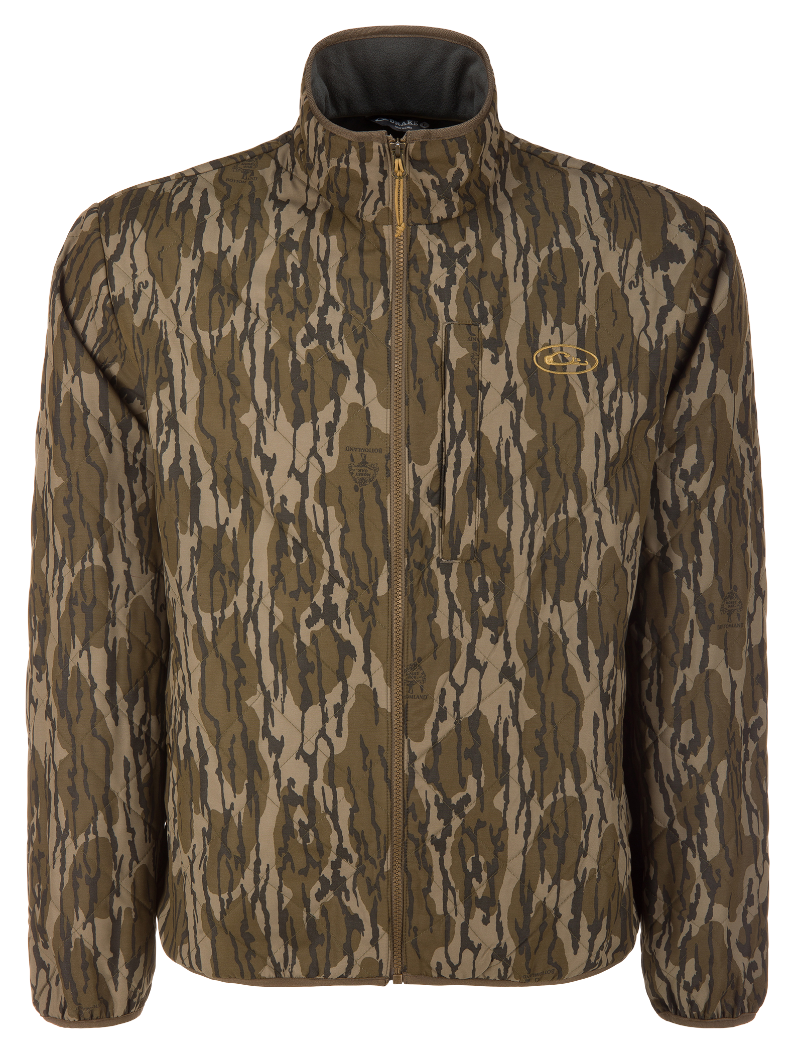Image of Drake Waterfowl Delta Quilted Jacket - Mossy Oak Original Bottomland